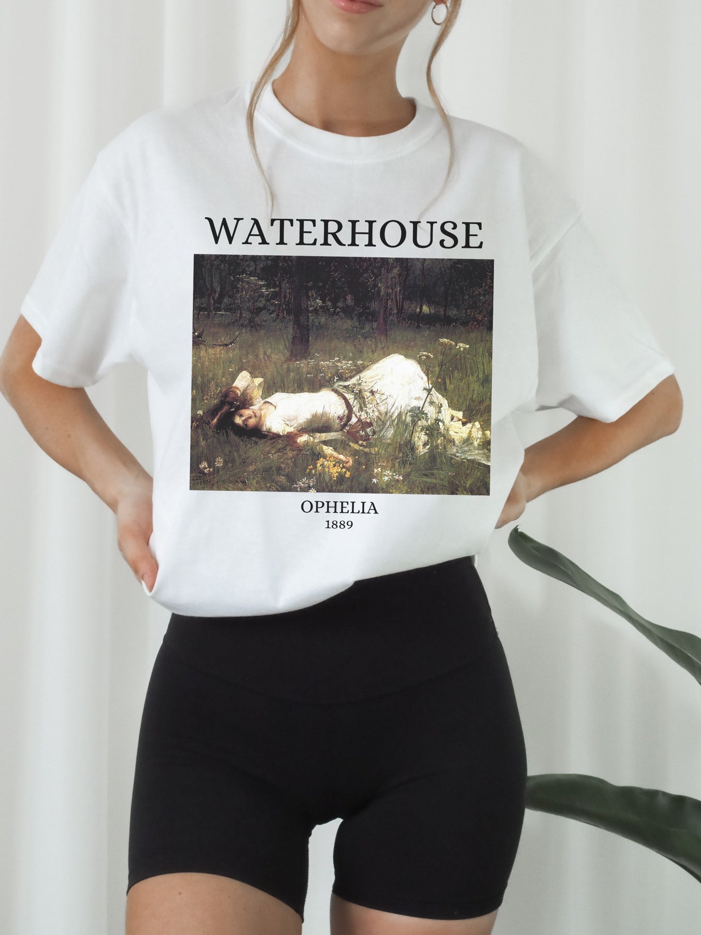 John William Waterhouse Ophelia Shakespeare Light Dark Academia Art History Tee Shirt Poet Aesthetic Famous Painter Paintings Museum Exhibit