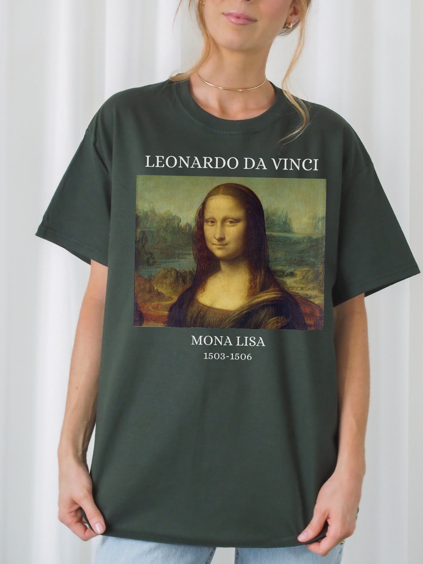 Leonardo Da Vinci Mona Lisa Smile Dark Academia Art History Dead Poets Aesthetic Tee Shirt Art Lover Christmas Gift