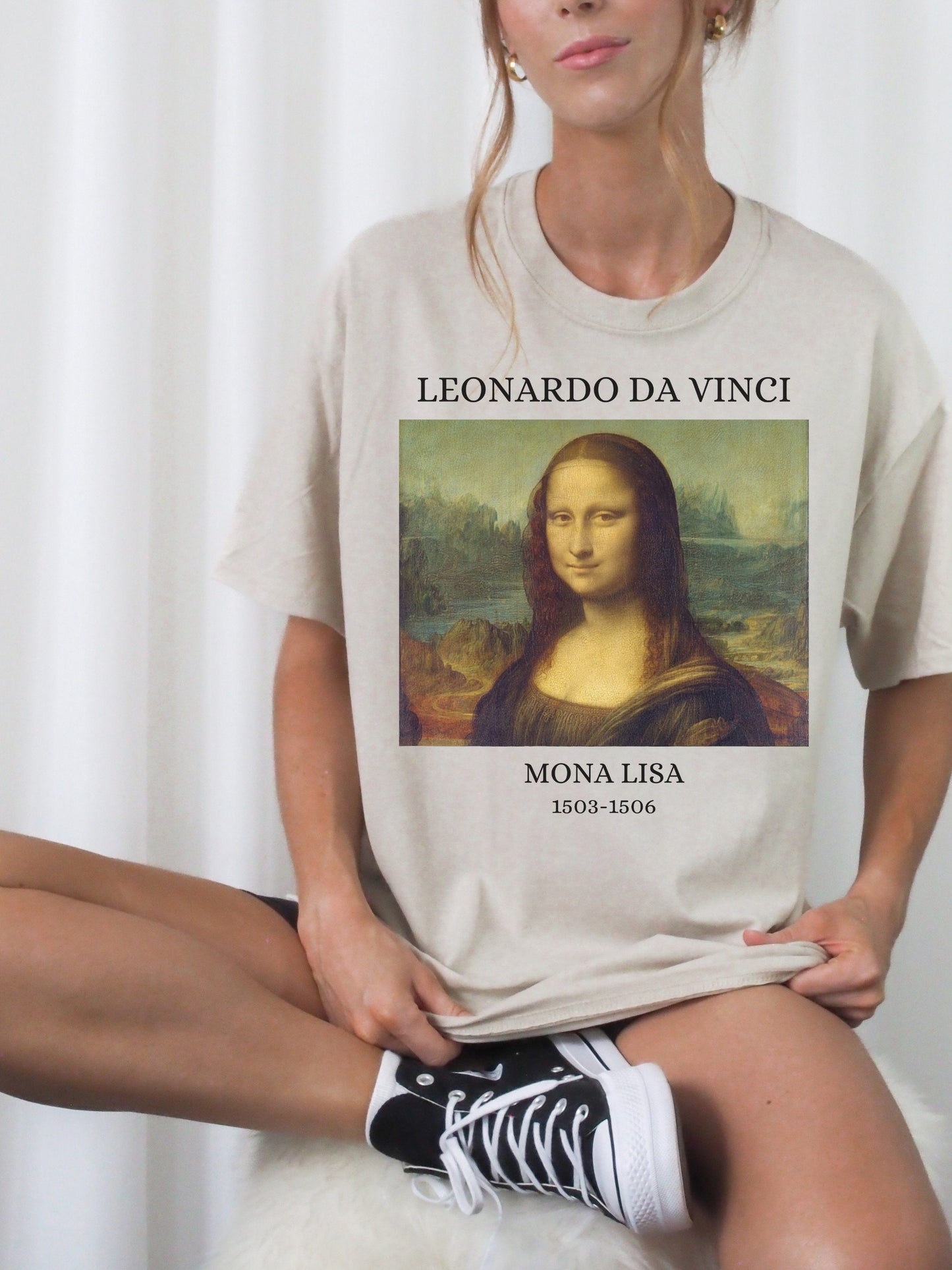 Leonardo Da Vinci Mona Lisa Smile Dark Academia Art History Dead Poets Aesthetic Tee Shirt Art Lover Christmas Gift