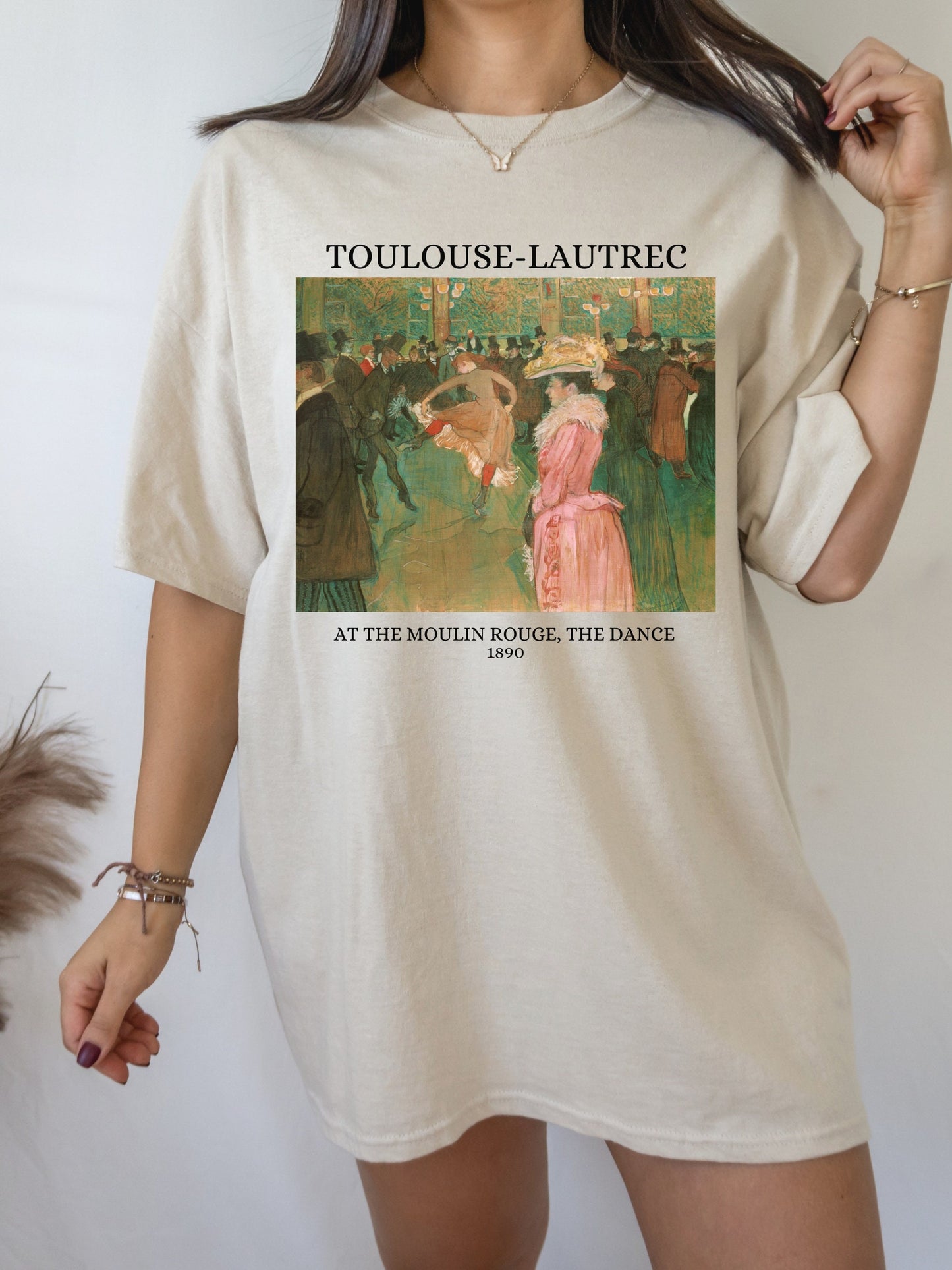 Henri de Toulouse-Lautrec Art Nouveau Post Impressionist French Painter Tee Shirt Tshirt * Boho Art Lover Gift * At the Moulin Rouge dance