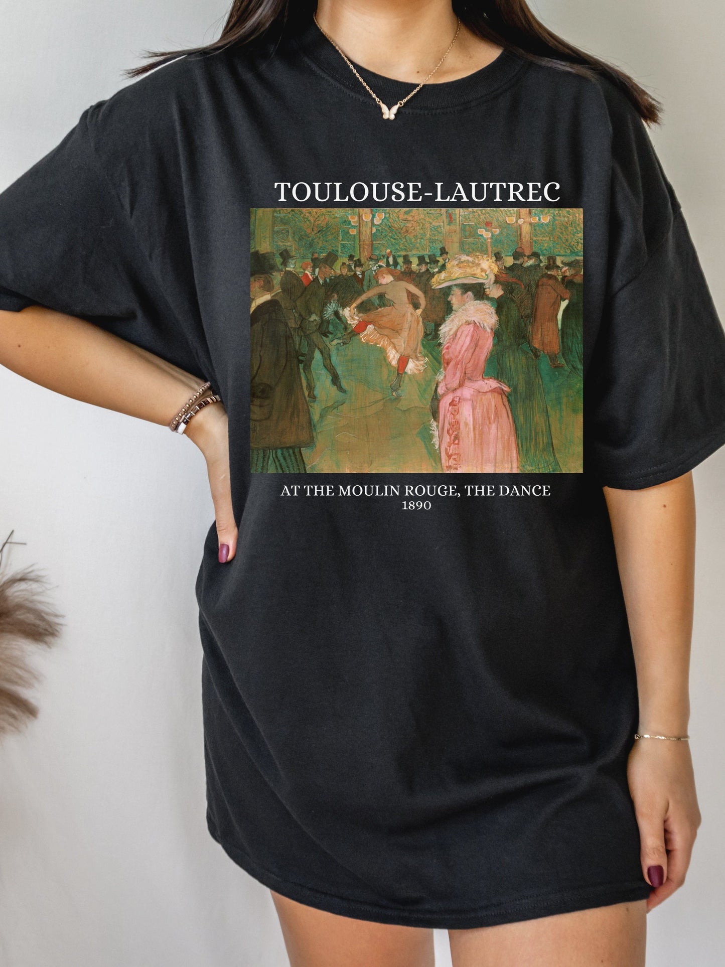 Henri de Toulouse-Lautrec Art Nouveau Post Impressionist French Painter Tee Shirt Tshirt * Boho Art Lover Gift * At the Moulin Rouge dance