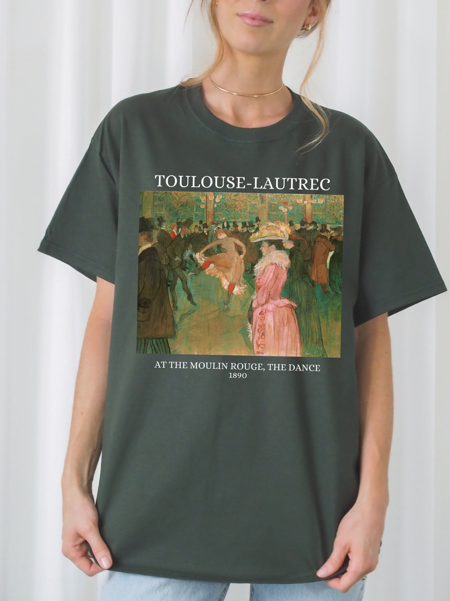 Henri de Toulouse-Lautrec Art Nouveau Post Impressionist French Painter Tee Shirt Tshirt * Boho Art Lover Gift * At the Moulin Rouge dance