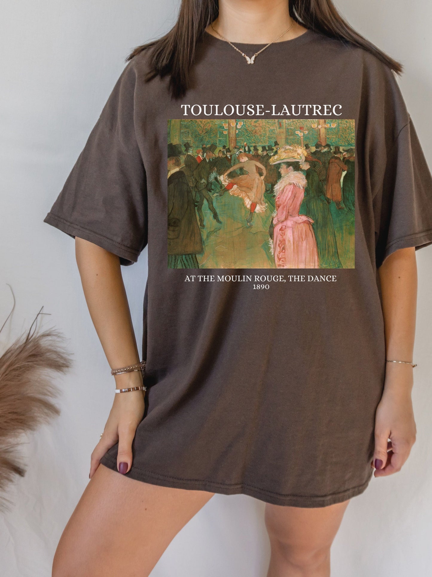 Henri de Toulouse-Lautrec Art Nouveau Post Impressionist French Painter Tee Shirt Tshirt * Boho Art Lover Gift * At the Moulin Rouge dance