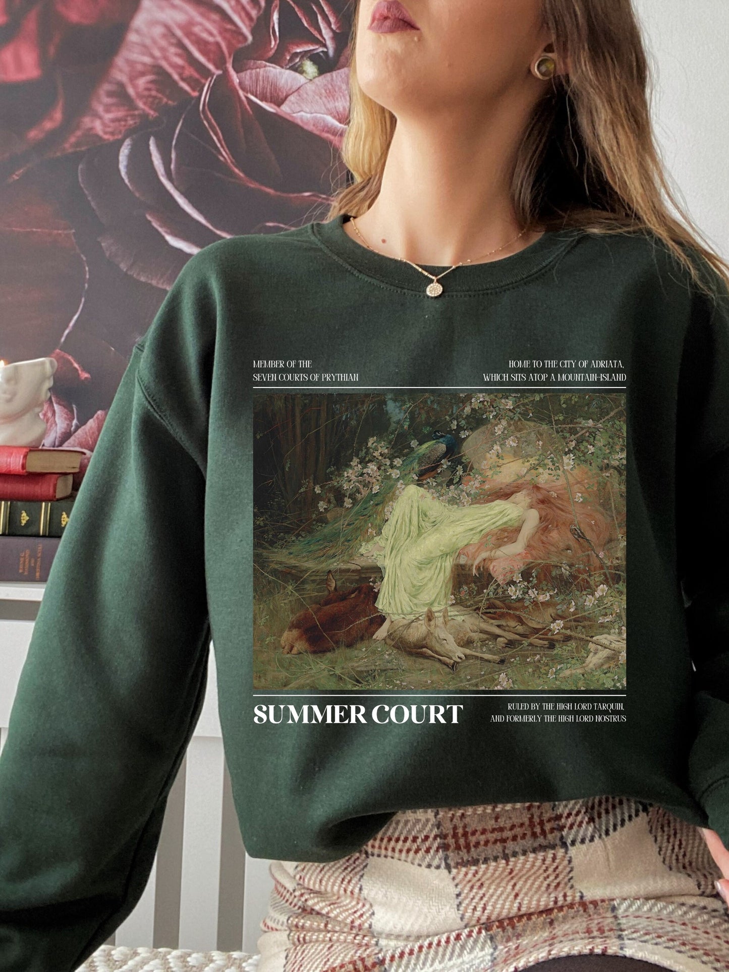 ACOTAR A Court of Thorns and Roses SJM Merch Sweatshirt * Summer Court Feyre Rhysand Fairycore Bookish Book Lover Gift Romance Reader