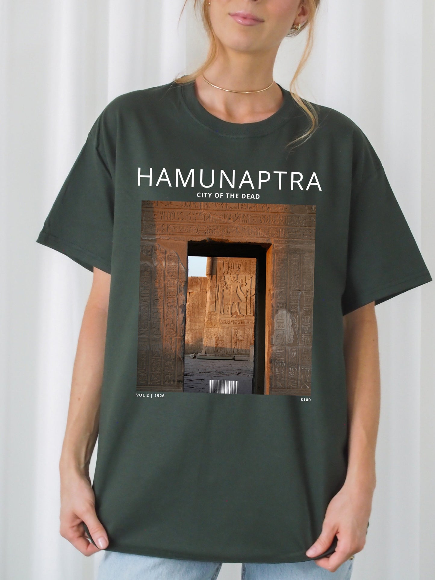 Hamunaptra Travel Magazine Tee Shirt Tshirt * City of the Dead * Vintage Souvenir Adventure Tee * Fandom Merch Movie Lover Gift * The Mummy