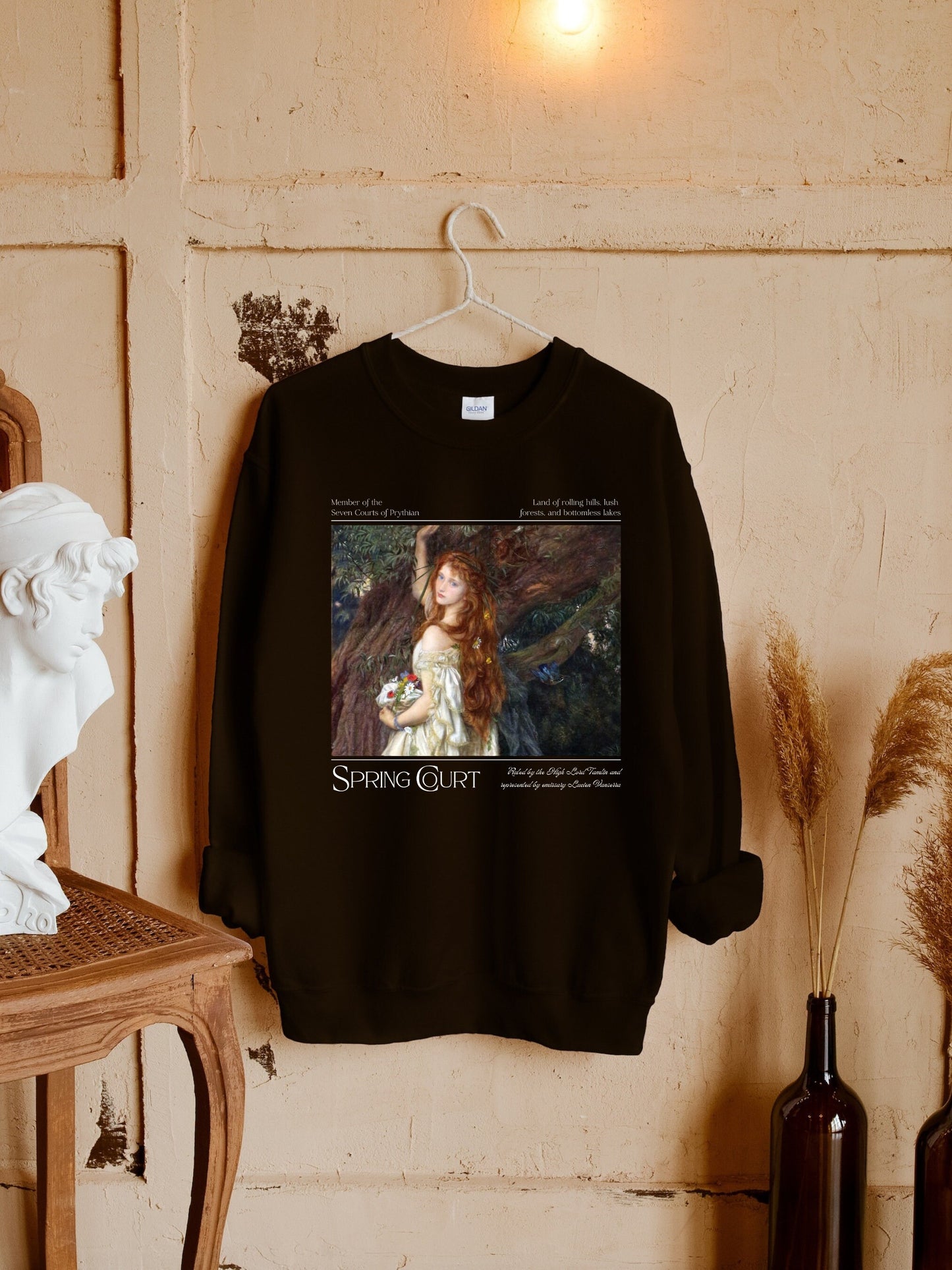 ACOTAR A Court of Thorns and Roses SJM Merch Sweatshirt * Spring Court Feyre Tamlin * Fairycore Bookish Book Lover Gift * Romance Reader