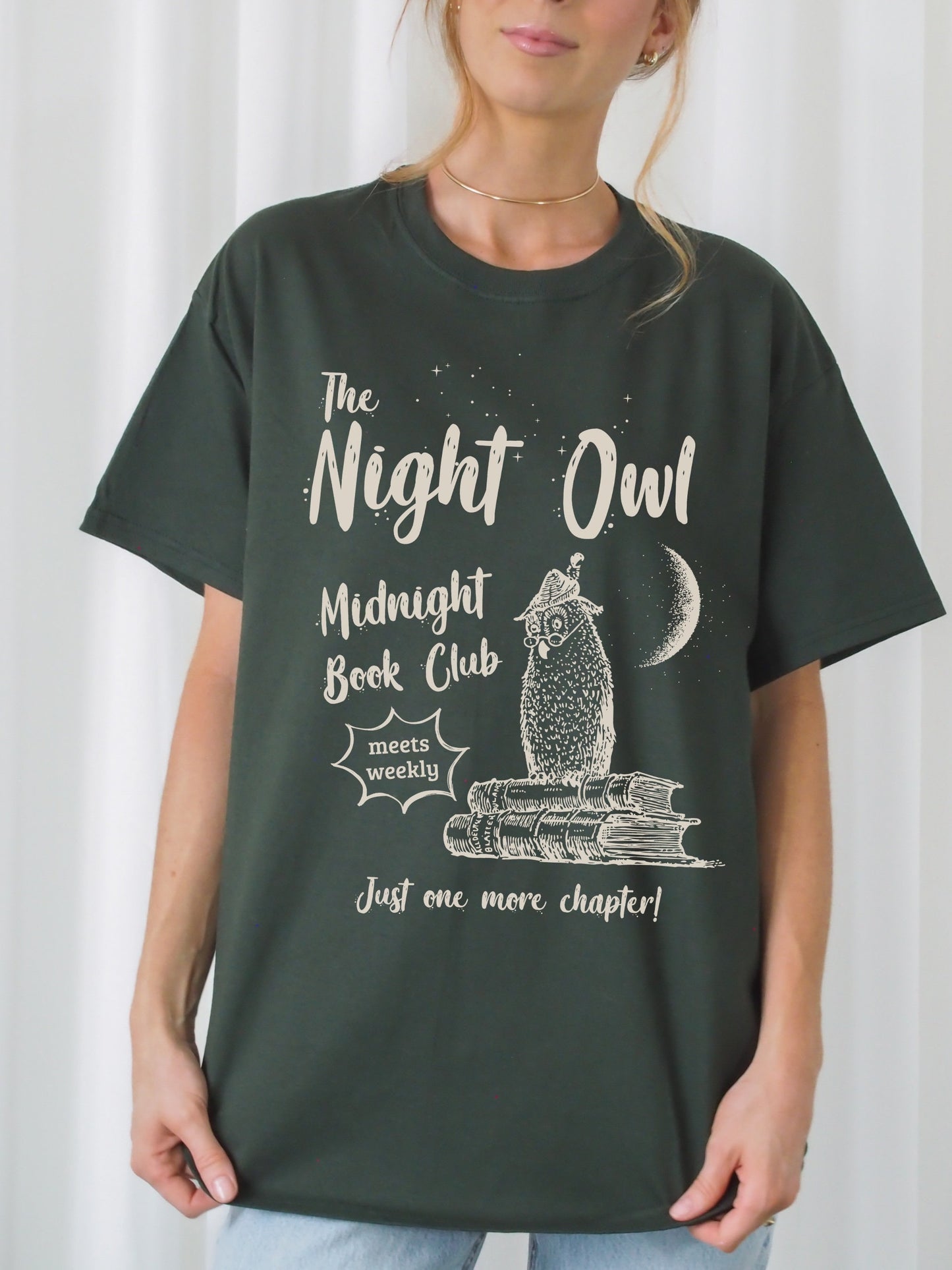 Night Owl Book Club Bookish Book Lover Tee * Bibliophile Library Reader Teacher Gift * A book a day Bookworm BYOB Literature Academia Tshirt