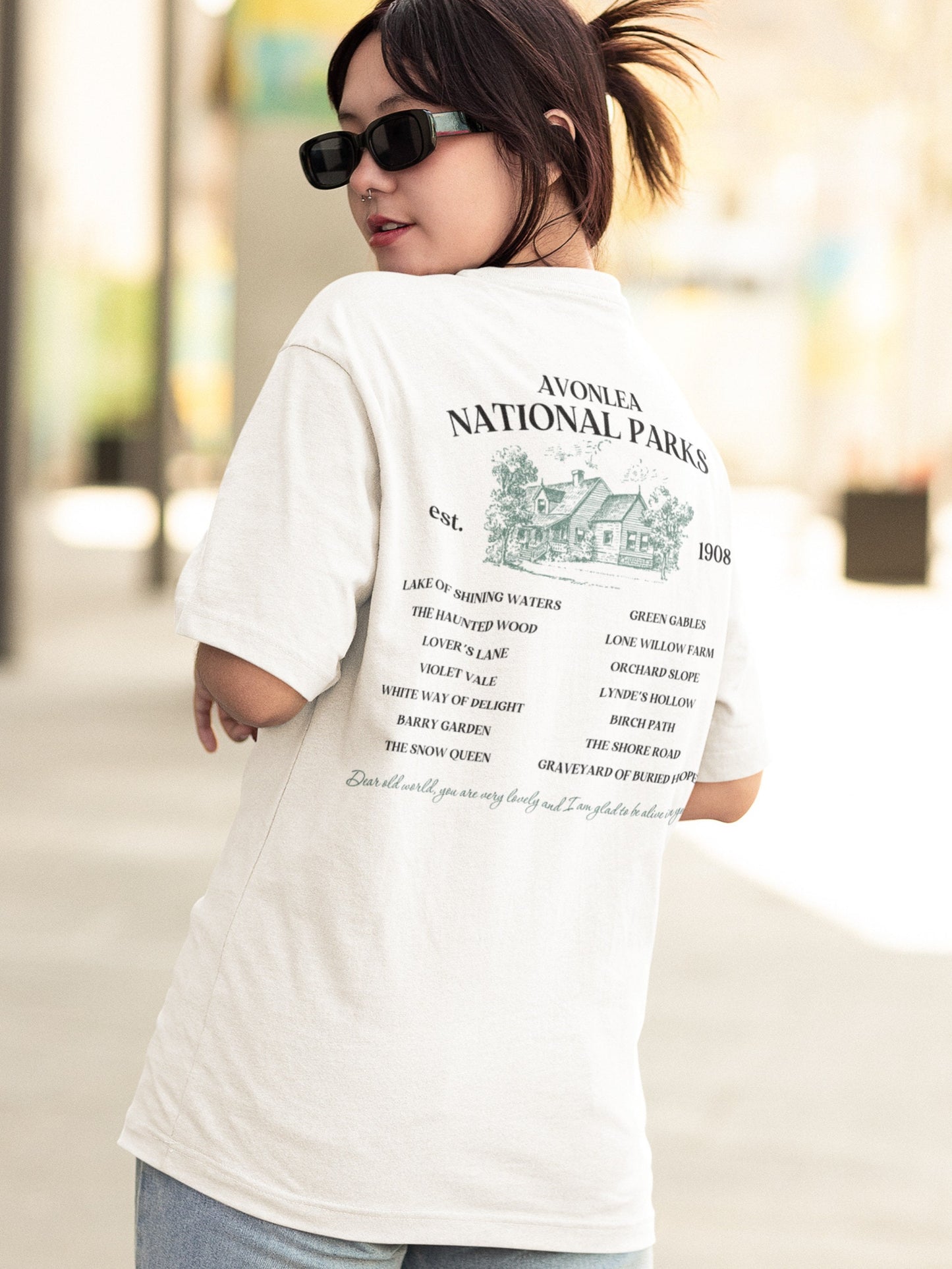 Avonlea Anne of Green Gables Fictional National Park Retro Minimalist Aesthetic Tee Shirt Granola Girl Book Merch Booktok Fandom Reader Gift