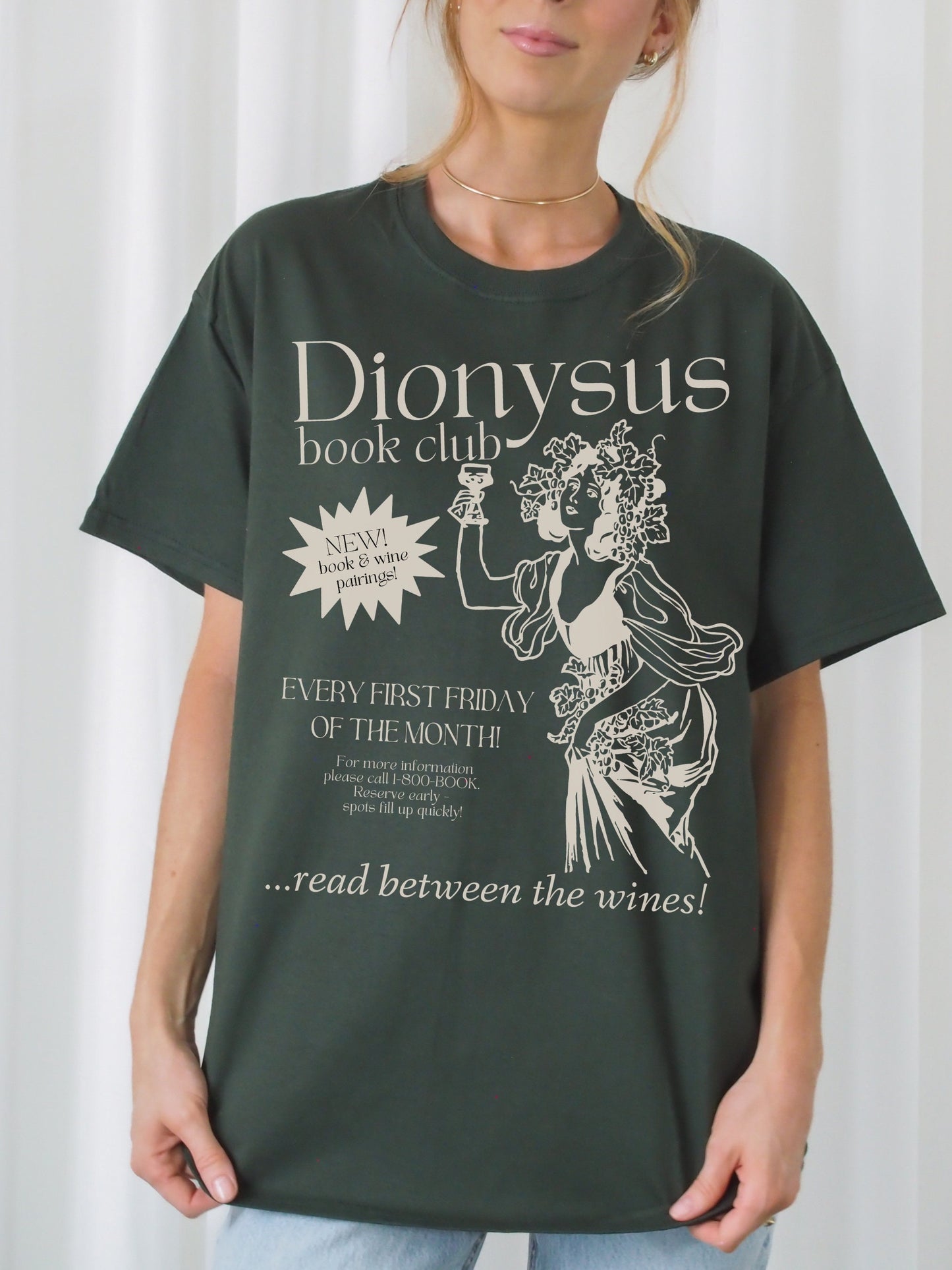 Book Club Dionysus Wine * Hot Girls Read Shirt * Bookish Book Lover TShirt Spicy Retro Romance Reader Smut Slut Book Addict Gift Villain Era