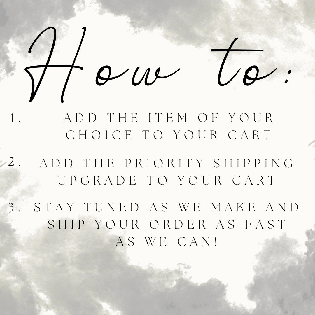 ADD ON Domestic USA Priority Shipping Upgrade for orders until December 14th