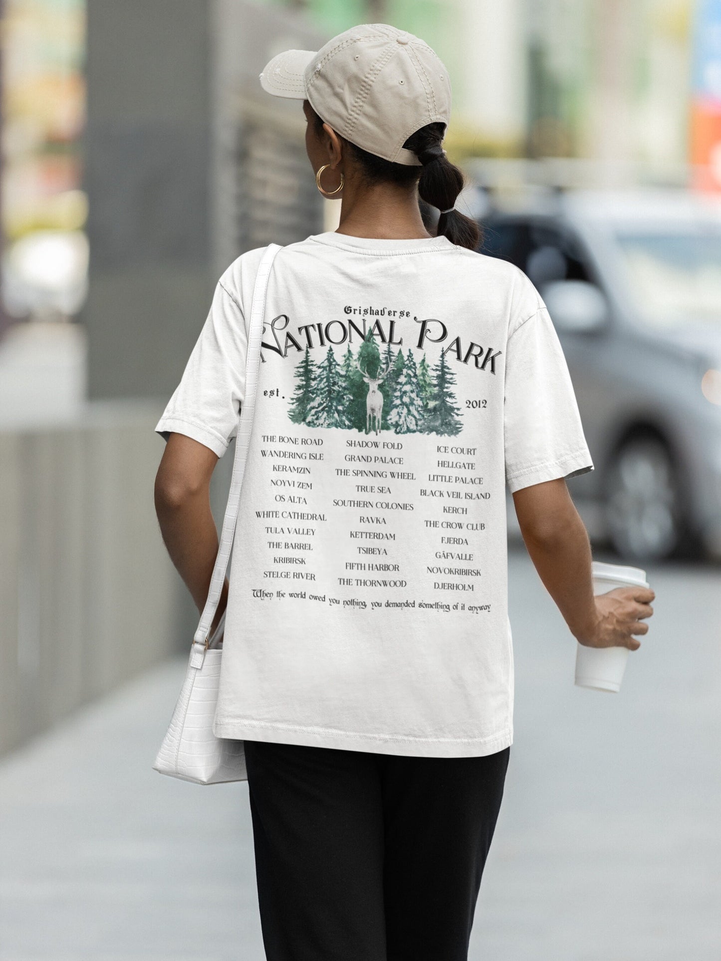 Grishaverse Fictional National Park Retro Minimalist Aesthetic Tee Shirt * Shadow Bone Crow Club Darkling Sun Summoner Bookish Reader Gift