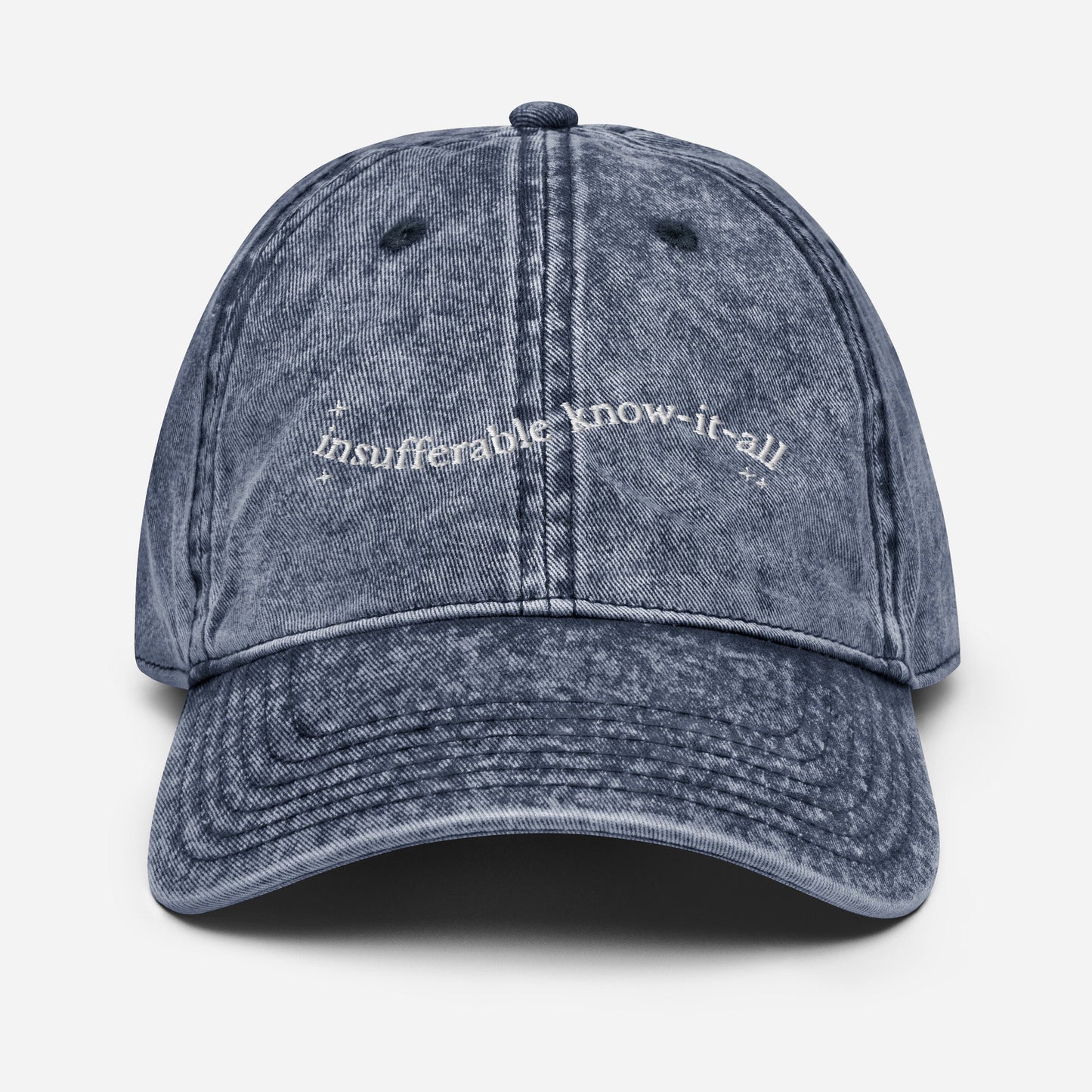 Insufferable know it all embroidered dad hat * turn to page 394 wizard school mauraders dark academia sirius remus bookish grad gift ideas