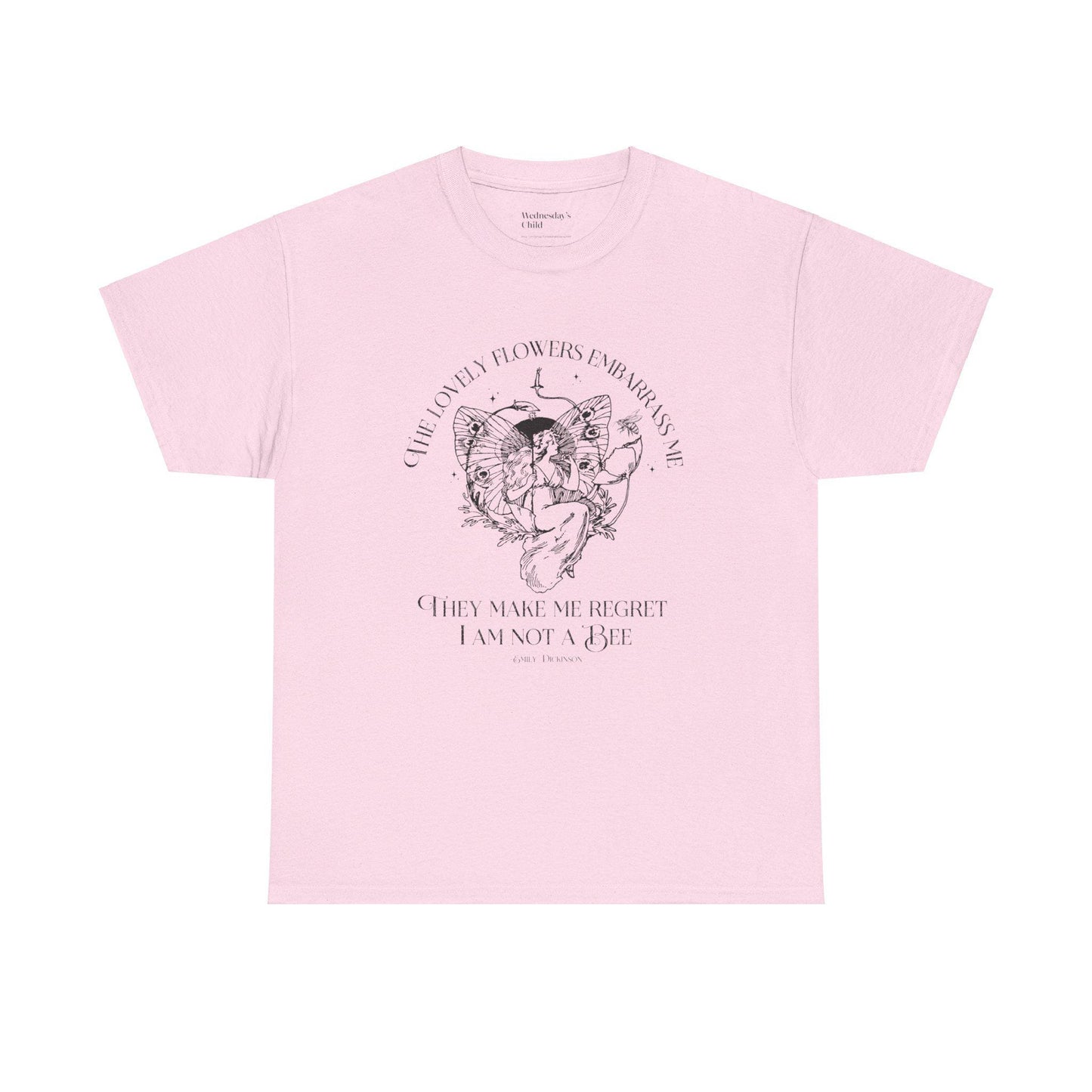 Emily Dickinson lovely flowers Quote Tshirt * grunge fairycore garden bee dark academia cottagecore aesthetic tee subtle bookish merch gift