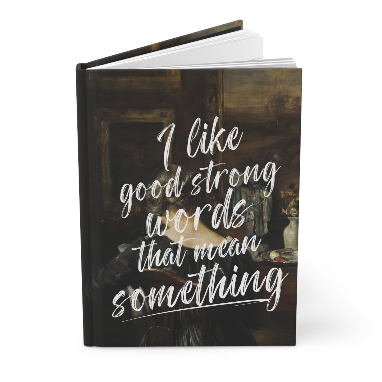 Little Women Jo March Aesthetic Hardcover Journal * Dark Academia Reading Notebook * Orchard House Book Club Amy Jo Beth Meg it's no use jo