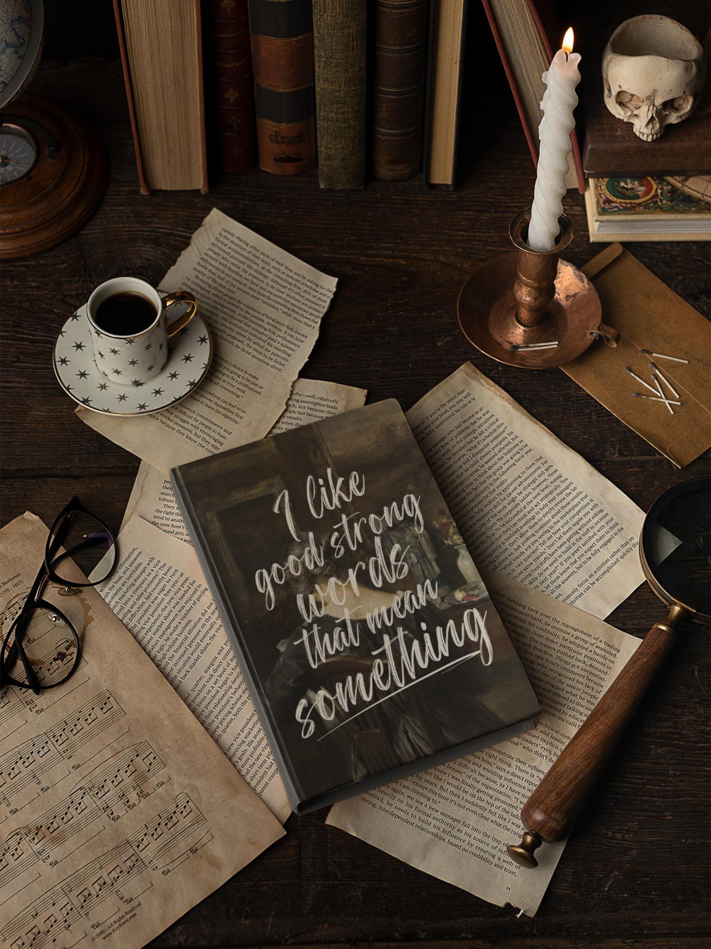Little Women Jo March Aesthetic Hardcover Journal * Dark Academia Reading Notebook * Orchard House Book Club Amy Jo Beth Meg it's no use jo