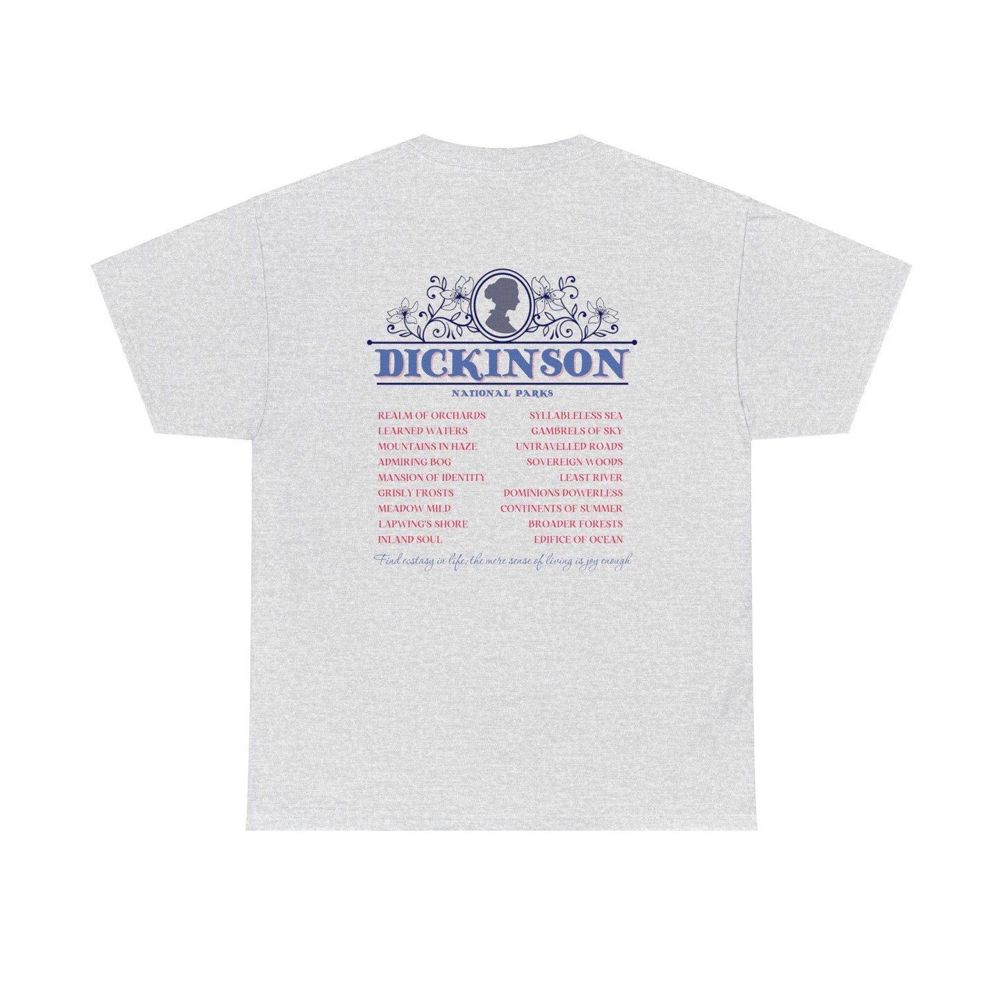 Emily Dickinson Fictional National Park Tee * Bookish Book Lover Gift for Readers Teachers * Tortured Poets Aesthetic Literature Tshirt