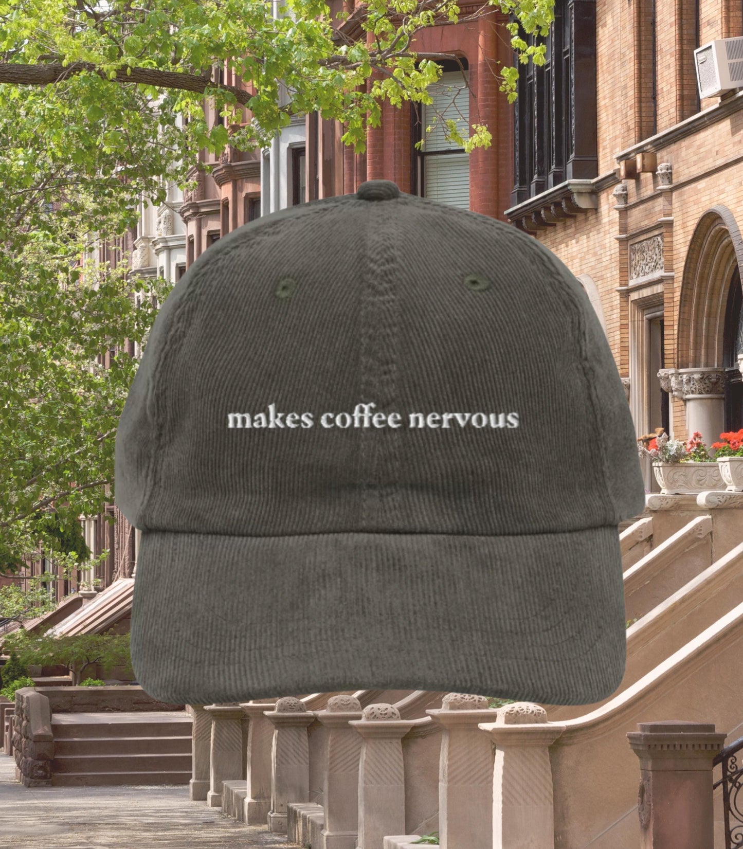 Makes coffee nervous Corduroy Dad Hat * Nora Ephron You've Got Mail * Kathleen Kelly Joe Fox NY152 * Don't Cry Shopgirl * Romcom Fall