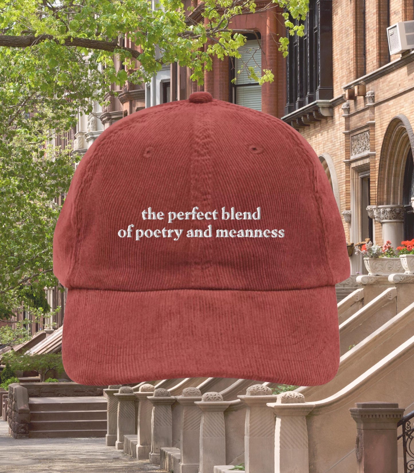 You've got mail * poetry and meanness Corduroy Dad Hat * Nora Ephron Kathleen Kelly Joe Fox NY152 * Don't Cry Shopgirl * Romcom Fall