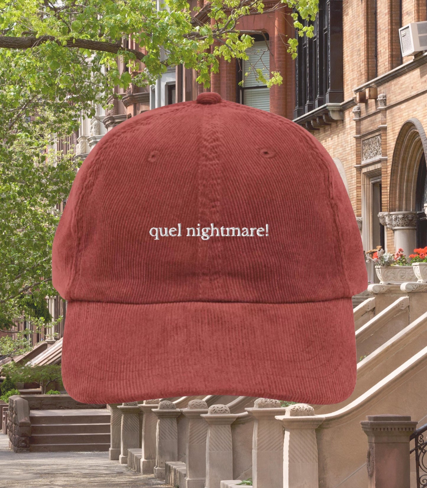 Quel nightmare! Corduroy Dad Hat * Nora Ephron You've Got Mail * Kathleen Kelly Joe Fox NY152 * Don't Cry Shopgirl * Unhinged Quotes