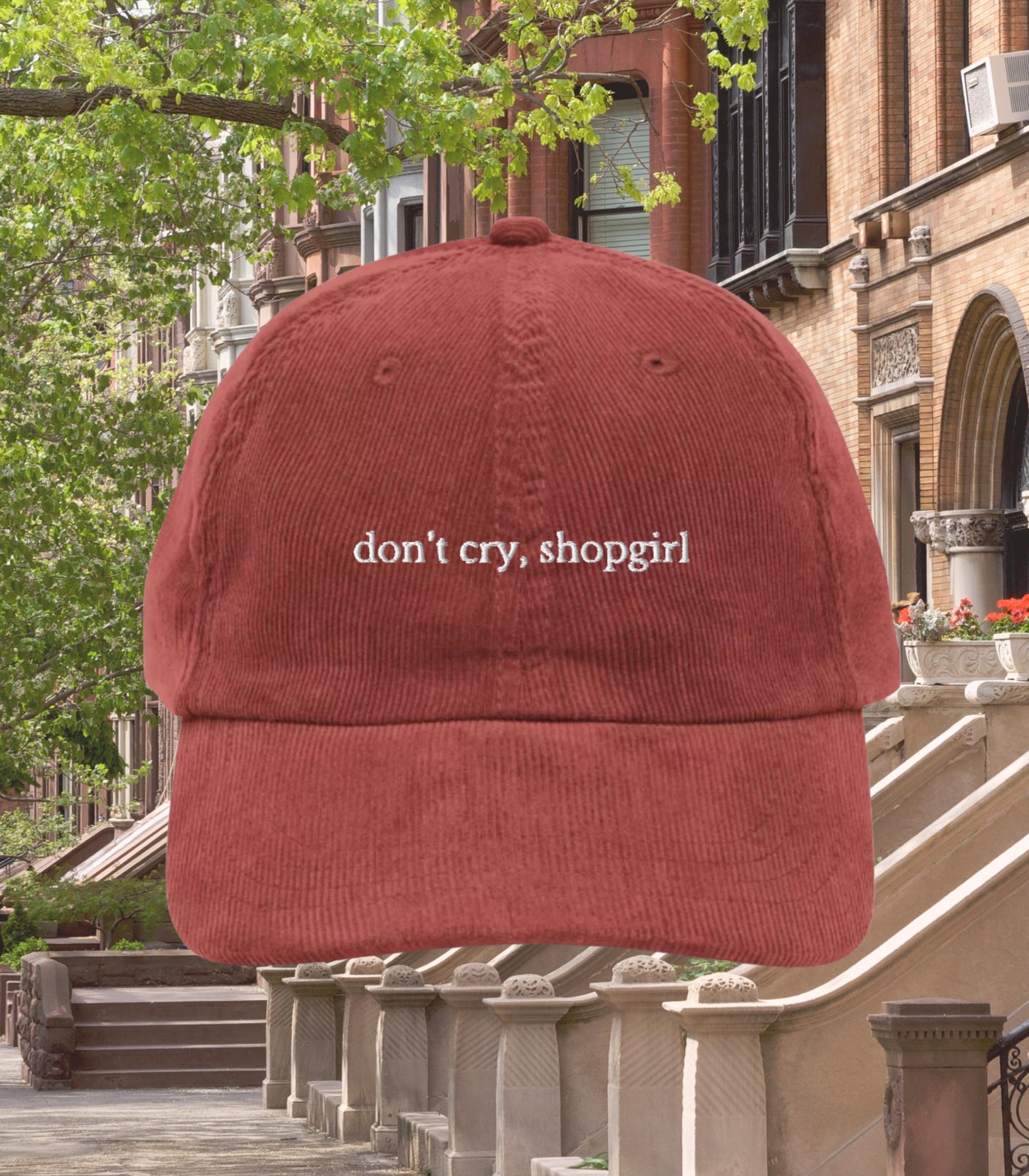 Don't cry, Shopgirl * Corduroy Dad Hat * Nora Ephron You've Got Mail * Kathleen Kelly Joe Fox * Movie Lover Gift * Shop Around the Corner