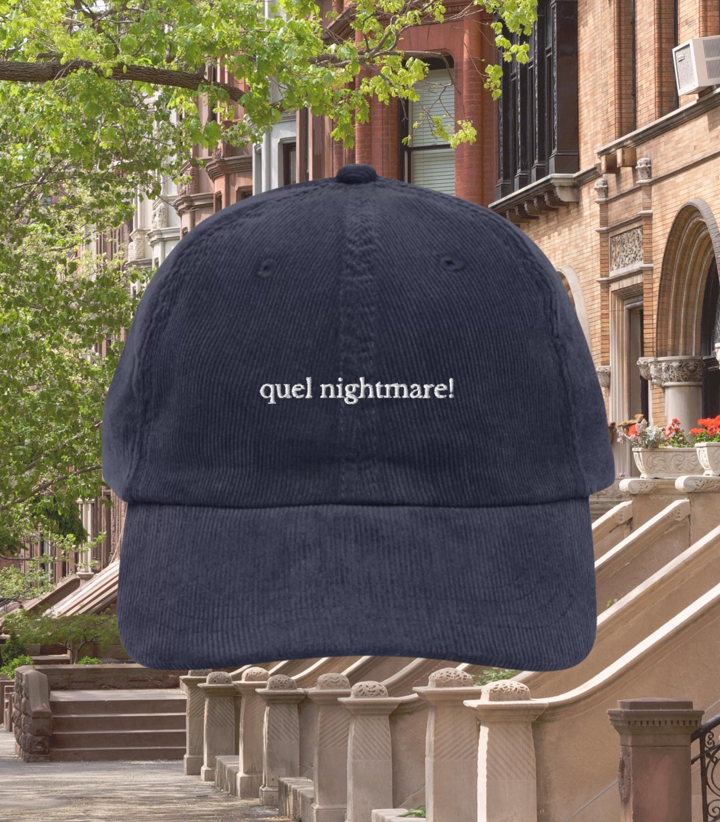 Quel nightmare! Corduroy Dad Hat * Nora Ephron You've Got Mail * Kathleen Kelly Joe Fox NY152 * Don't Cry Shopgirl * Unhinged Quotes