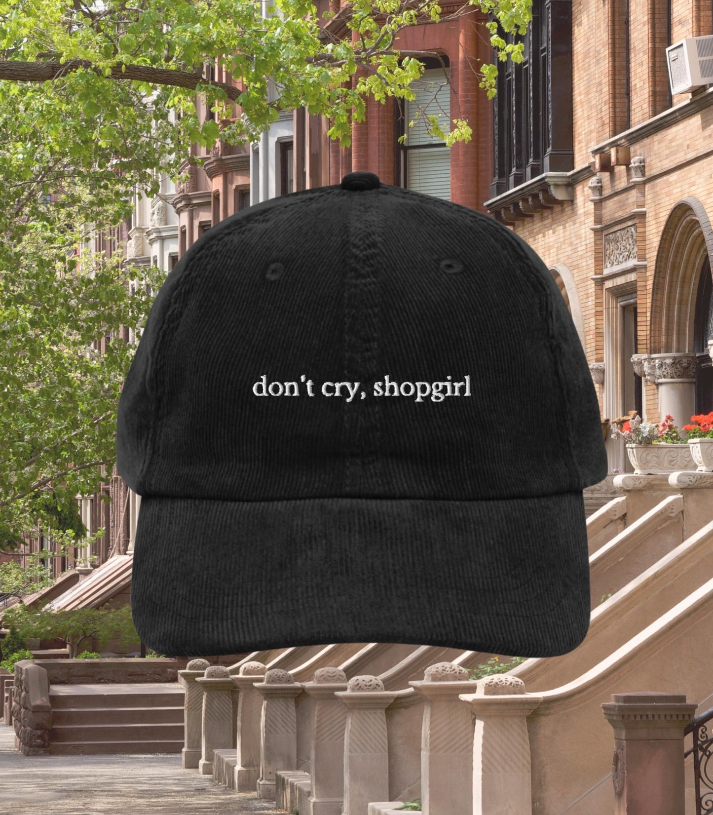 Don't cry, Shopgirl * Corduroy Dad Hat * Nora Ephron You've Got Mail * Kathleen Kelly Joe Fox * Movie Lover Gift * Shop Around the Corner