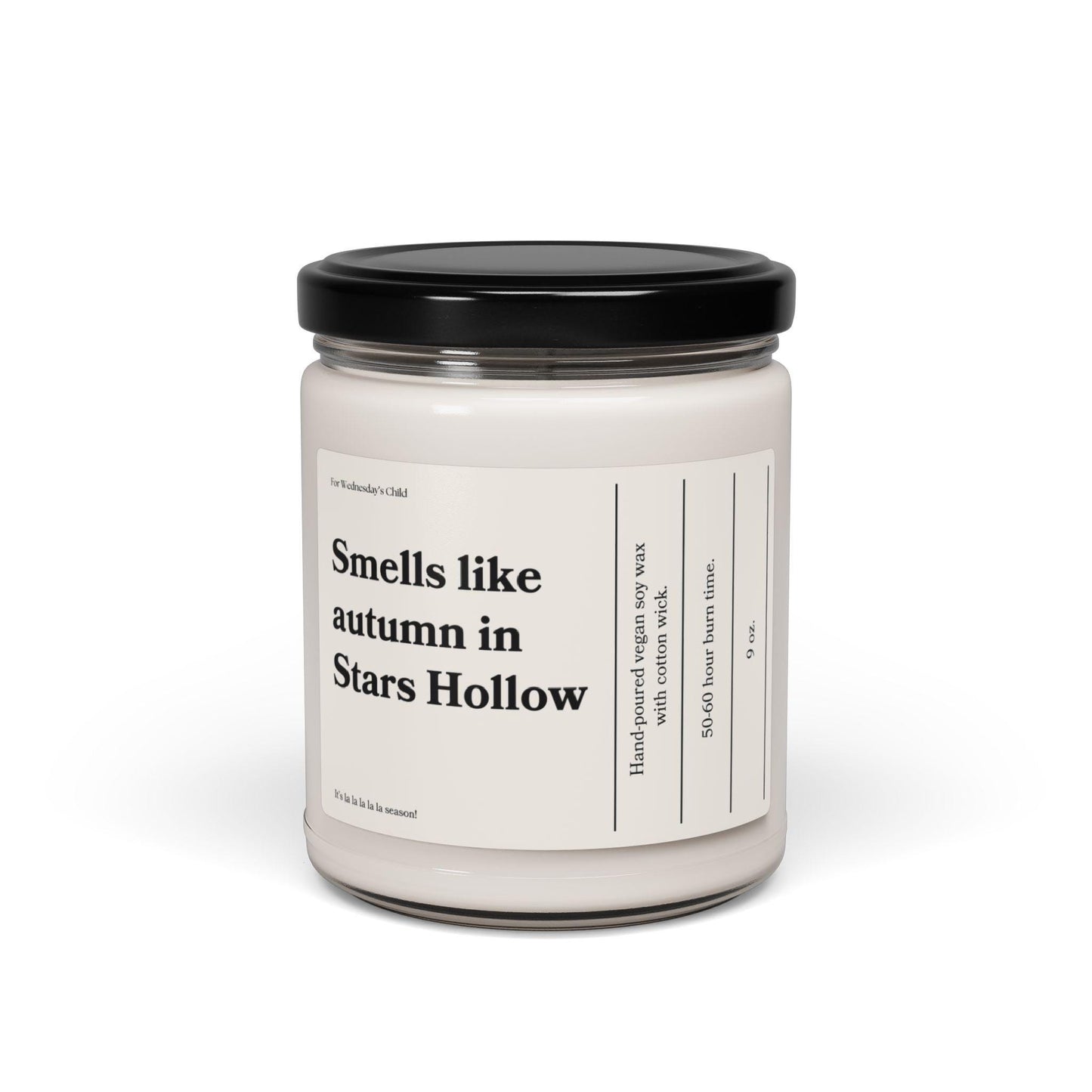 Smells like autumn in Stars Hollow * vegan soy candle * Gilmore Luke's Diner Dragonfly Inn * dark academia aesthetic downtown girl reader