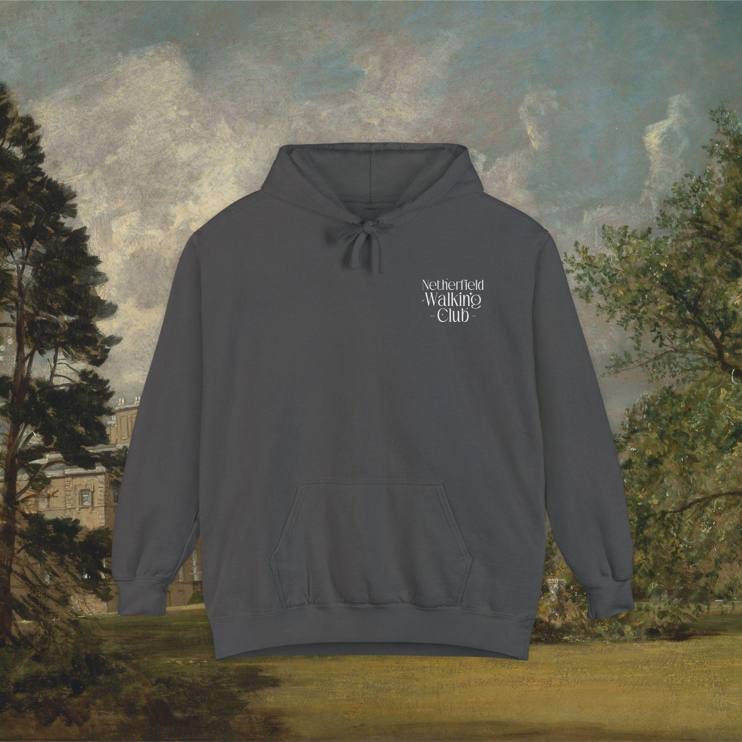 Pride & Prejudice Netherfield Walking Club Comfort Colors Hoodie * Fond of Walking Pemberley Mr Darcy Bookish Gift Jane Austen Merch