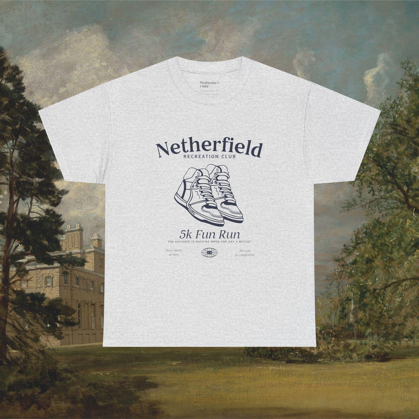 Pride & Prejudice Netherfield 5k Fun Run Tshirt * Very Fond of Walking Pemberley Mr Darcy Bookish Marathon Runner Gift Jane Austen Merch