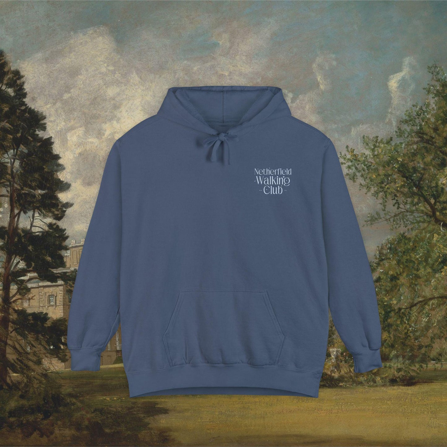 Pride & Prejudice Netherfield Walking Club Comfort Colors Hoodie * Fond of Walking Pemberley Mr Darcy Bookish Gift Jane Austen Merch
