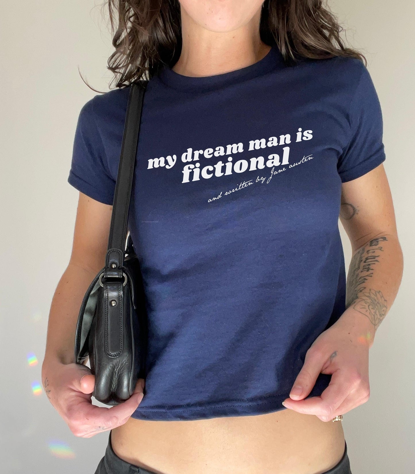 Pride & Prejudice Dream Man Coquette y2k Baby Tee * 20th Anniversary Mr Darcy Pemberley Written By Women Jane Austen Movie Book Lover Gift