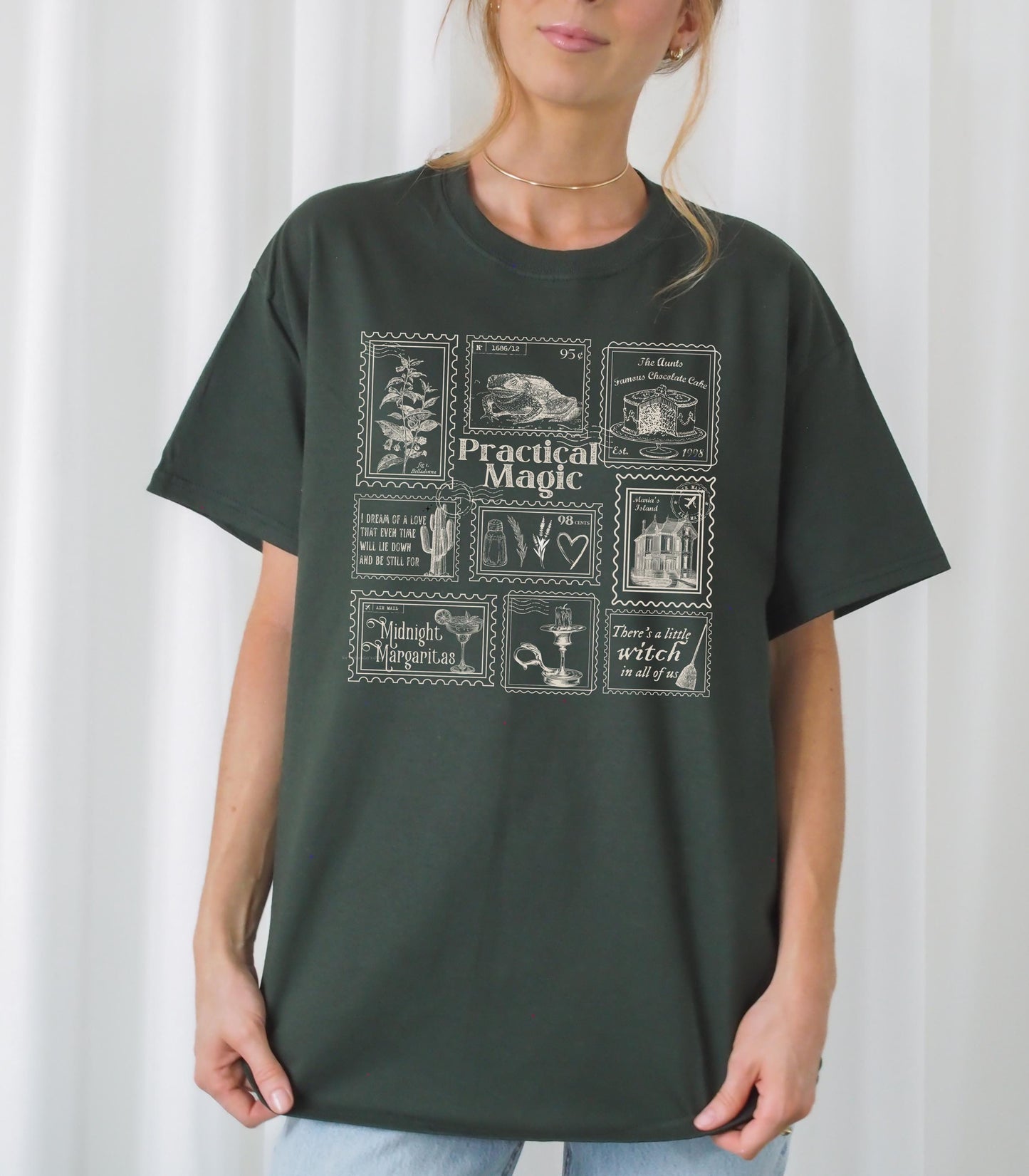 Practical Magic Stamp Collection Tee * Owens Sisters Verbena Apothecary * Salt Lavender Rosemary Witch in All of Us Midnight Margaritas