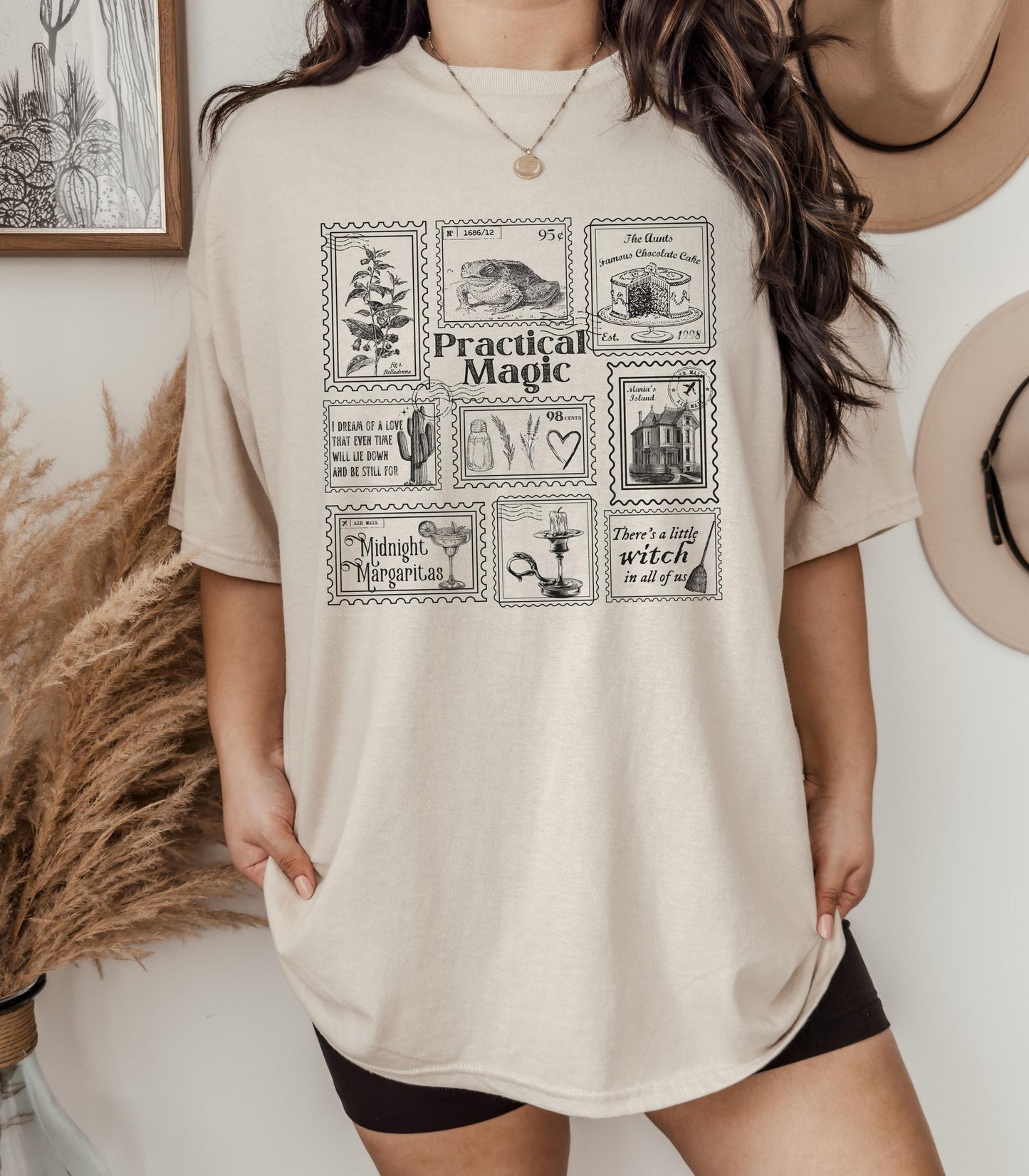 Practical Magic Stamp Collection Tee * Owens Sisters Verbena Apothecary * Salt Lavender Rosemary Witch in All of Us Midnight Margaritas