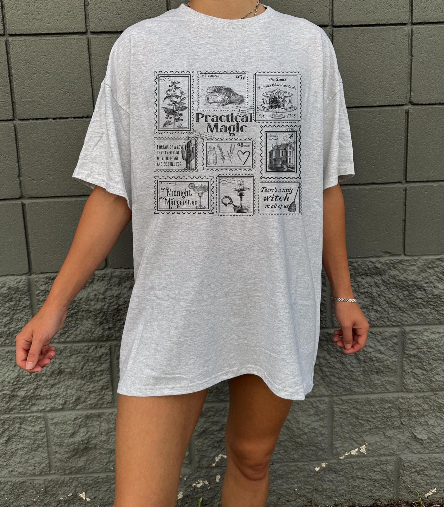 Practical Magic Stamp Collection Tee * Owens Sisters Verbena Apothecary * Salt Lavender Rosemary Witch in All of Us Midnight Margaritas