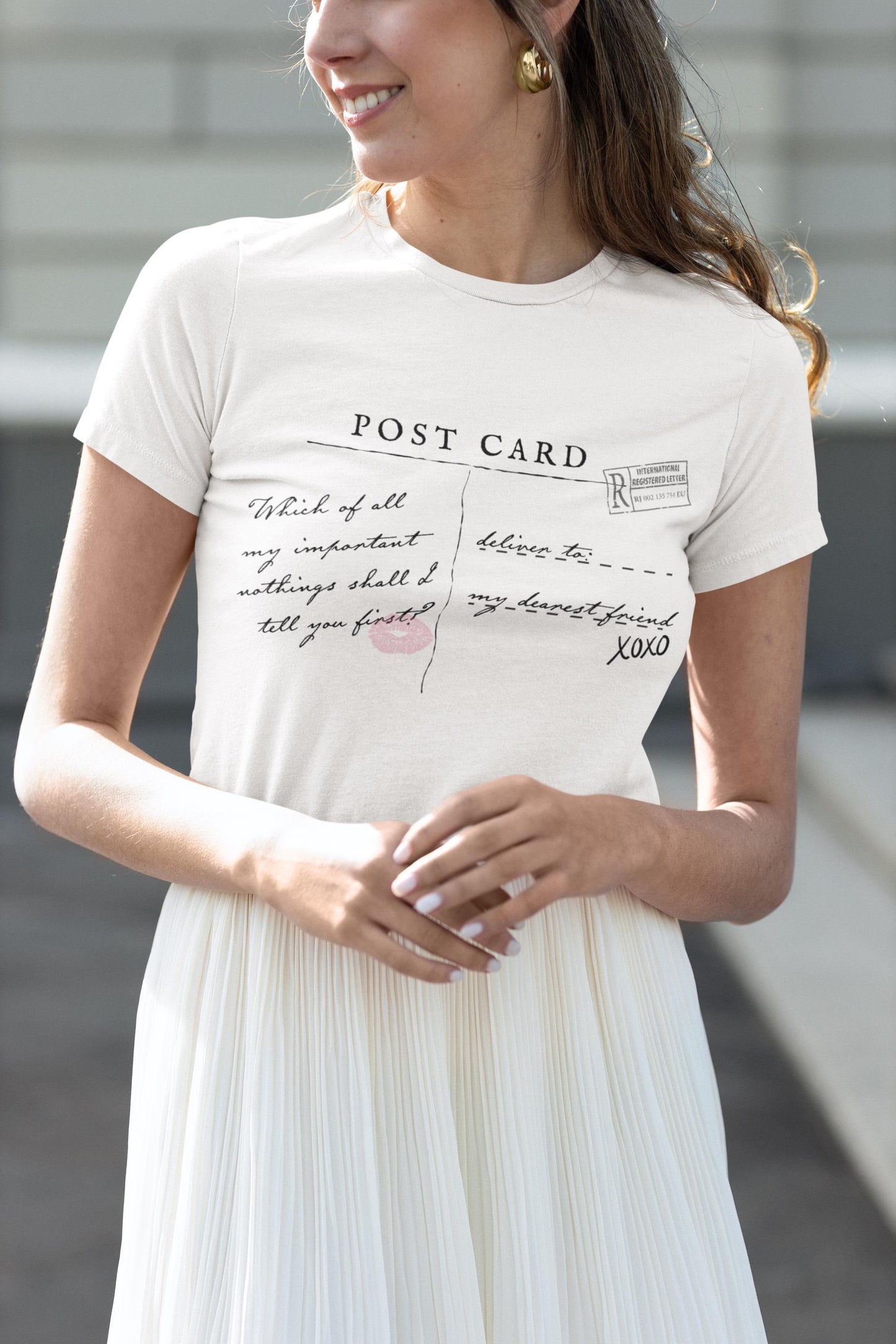 Jane Austen Postcard Coquette y2k Cotton Baby Tee * Pride & Prejudice 20th anniversary Merch * Fandom Bookish Gift Most Ardently Hand Flex
