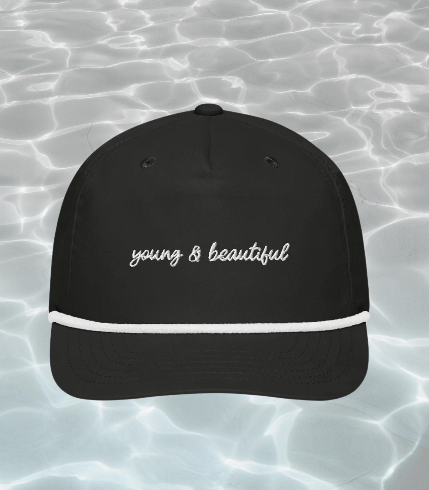 Meredith Blake Young & Beautiful Sporty Golf Rope Embroidered Baseball Hat * Parent Trap Chessy Hallie Annie Nancy Meyers Bachelorette Gift