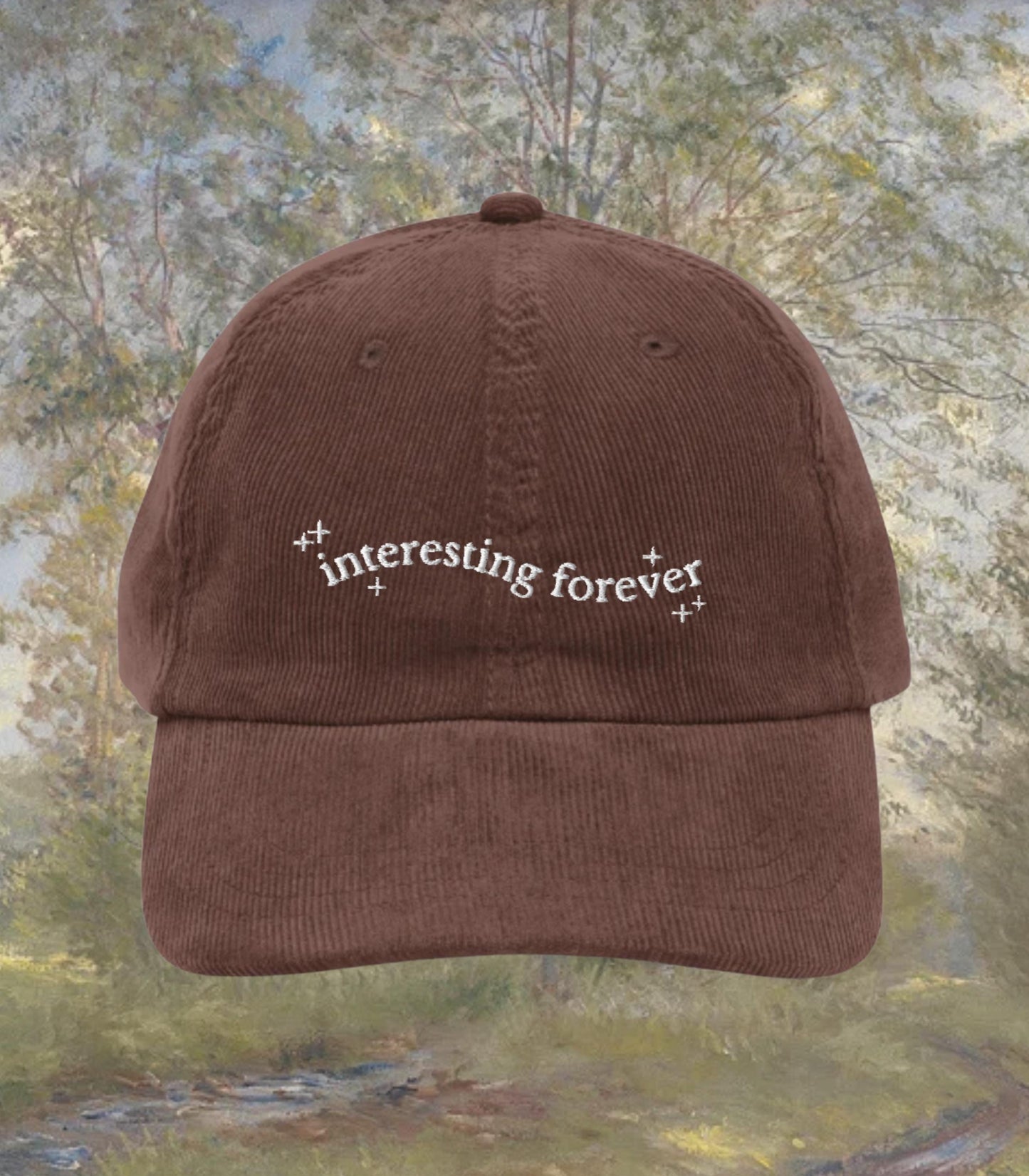 Little Women Interesting Forever Embroidered Corduroy Dad Hat * Orchard House March Sisters It's No Use Jo Meg Beth Amy Laurie Booktok Gift