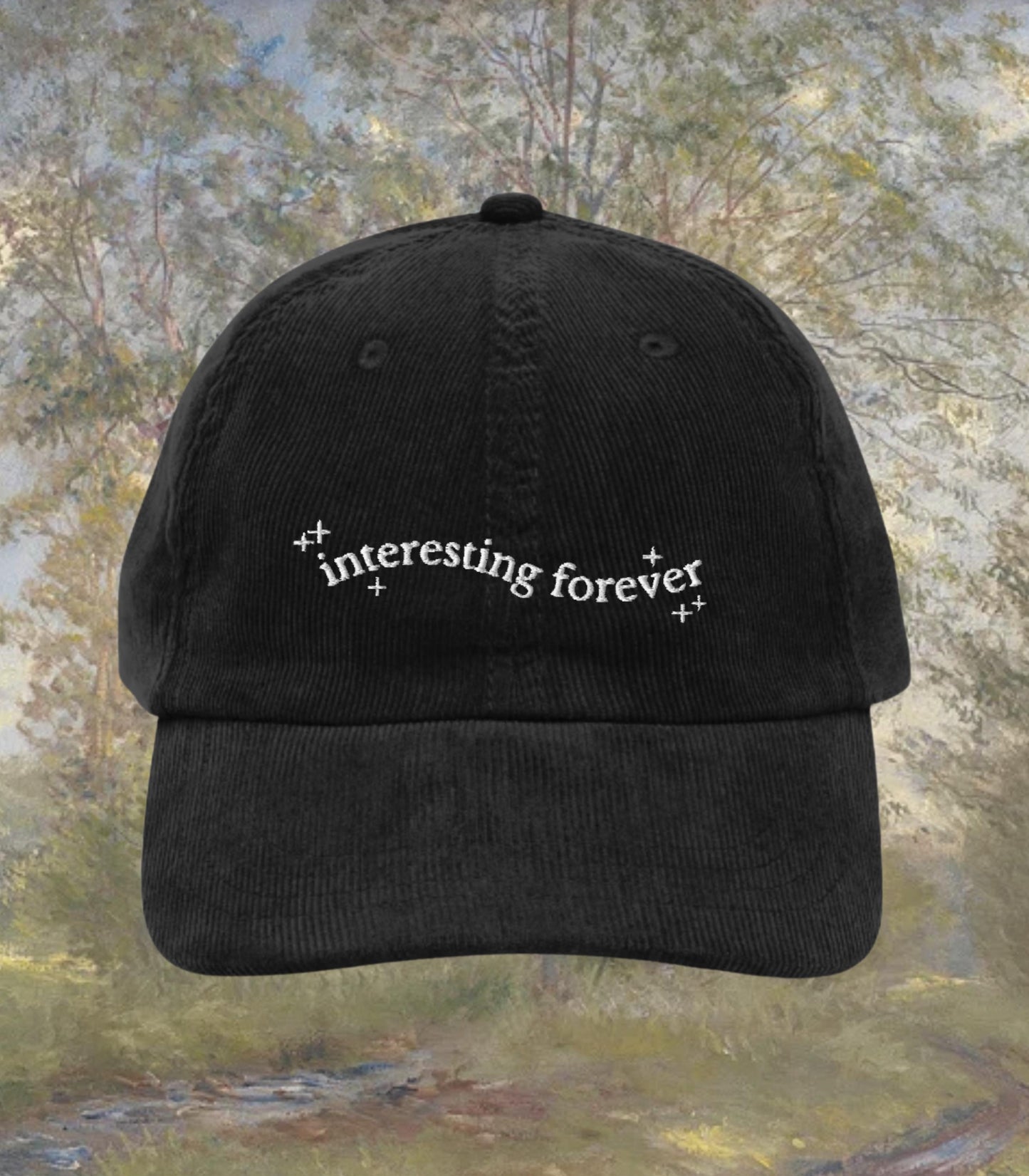 Little Women Interesting Forever Embroidered Corduroy Dad Hat * Orchard House March Sisters It's No Use Jo Meg Beth Amy Laurie Booktok Gift