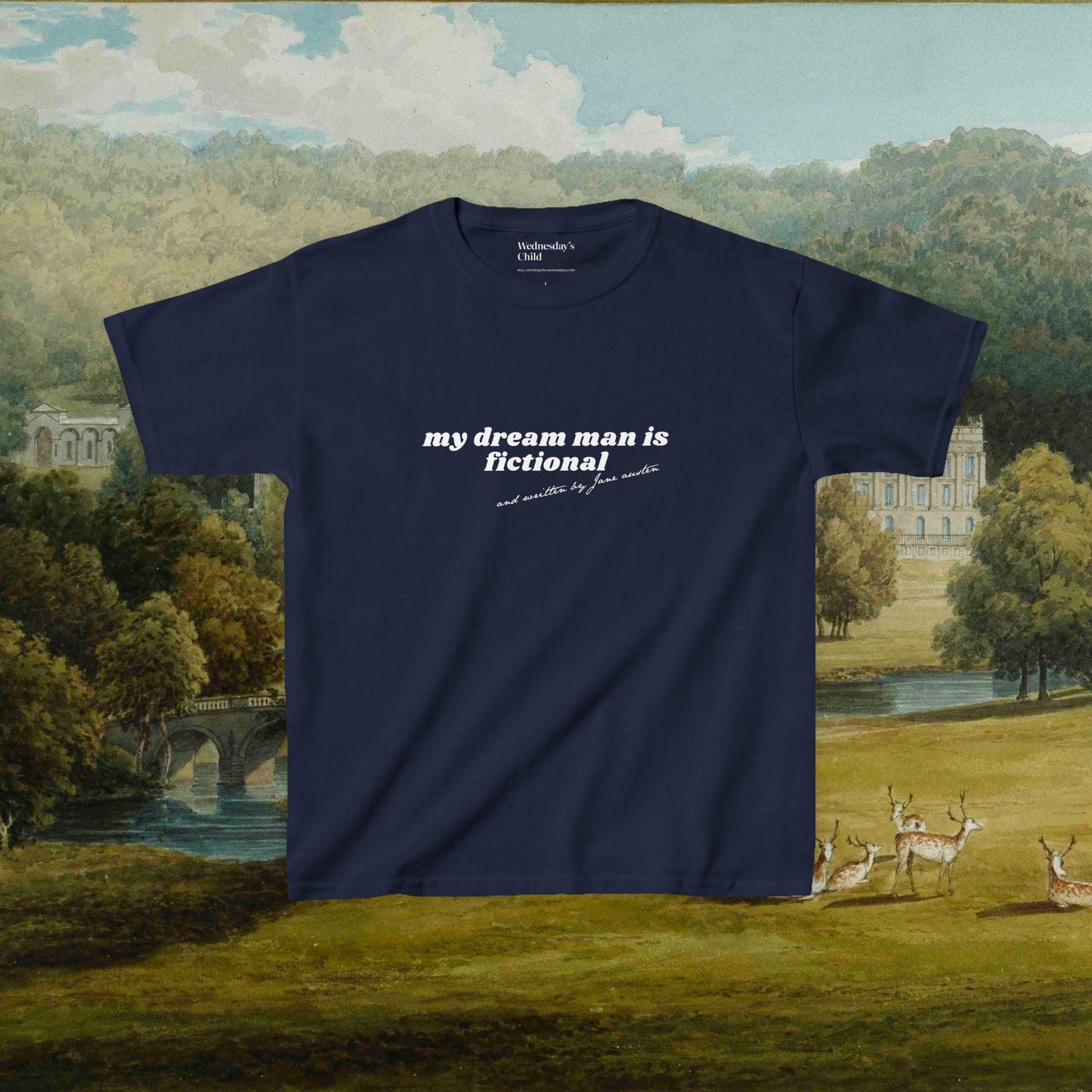 Pride & Prejudice Dream Man Coquette y2k Baby Tee * 20th Anniversary Mr Darcy Pemberley Written By Women Jane Austen Movie Book Lover Gift