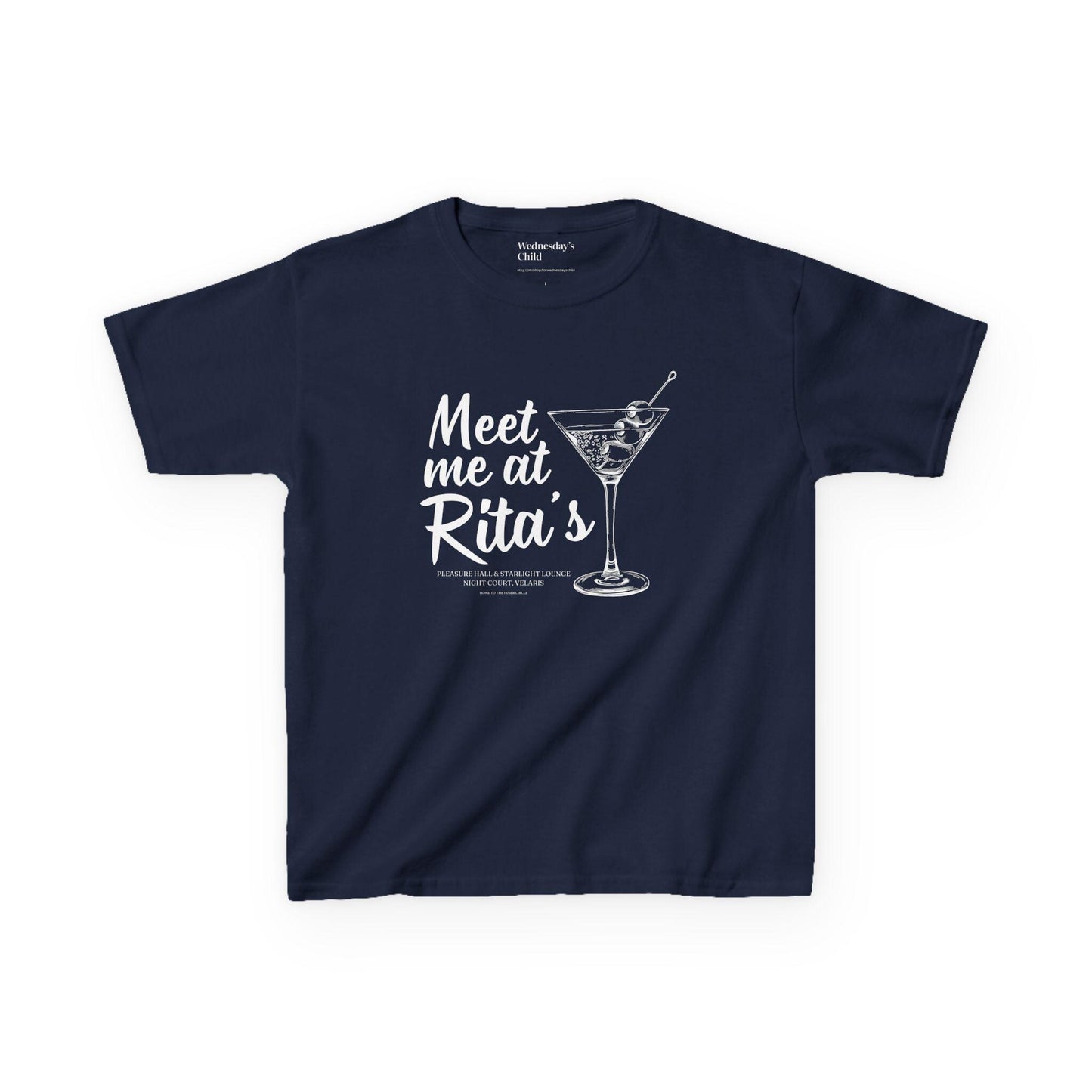 Meet me at Rita's Baby Tee * Starlight Lounge Velaris Night Court ACOTAR SJM Merch Fandom Reader Bookish Gift Feyre Rhysand Nesta romantasy