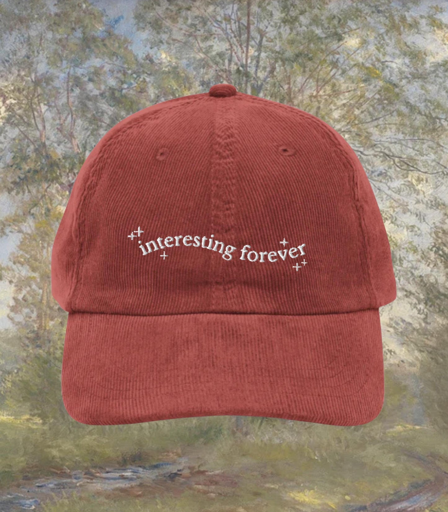 Little Women Interesting Forever Embroidered Corduroy Dad Hat * Orchard House March Sisters It's No Use Jo Meg Beth Amy Laurie Booktok Gift