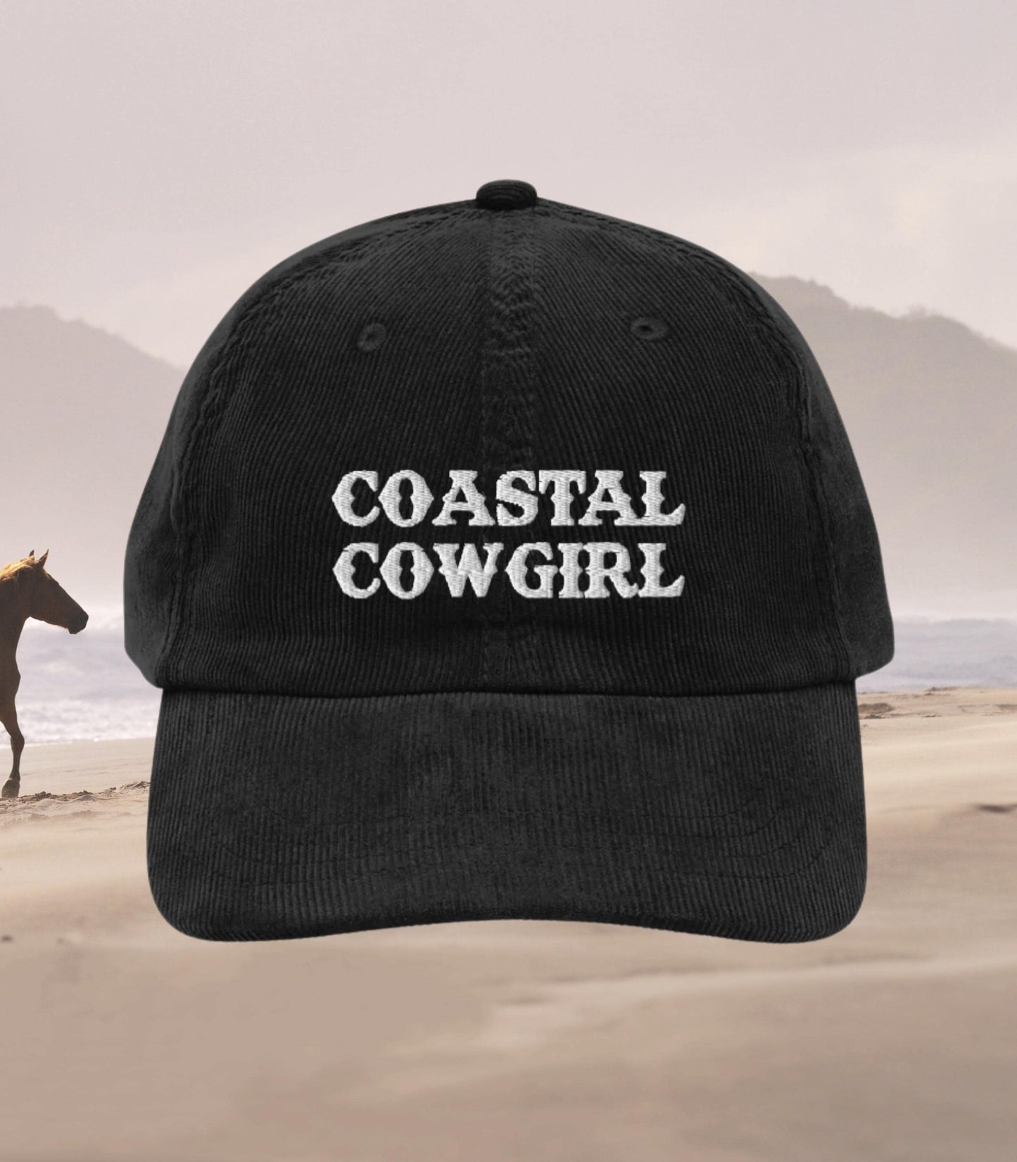 Coastal Cowgirl Embroidered Corduroy Dad Hat * Most Wanted Tyrant Western Romance Era Saddle Up Hootin Leads to Hollerin Trucker Cap