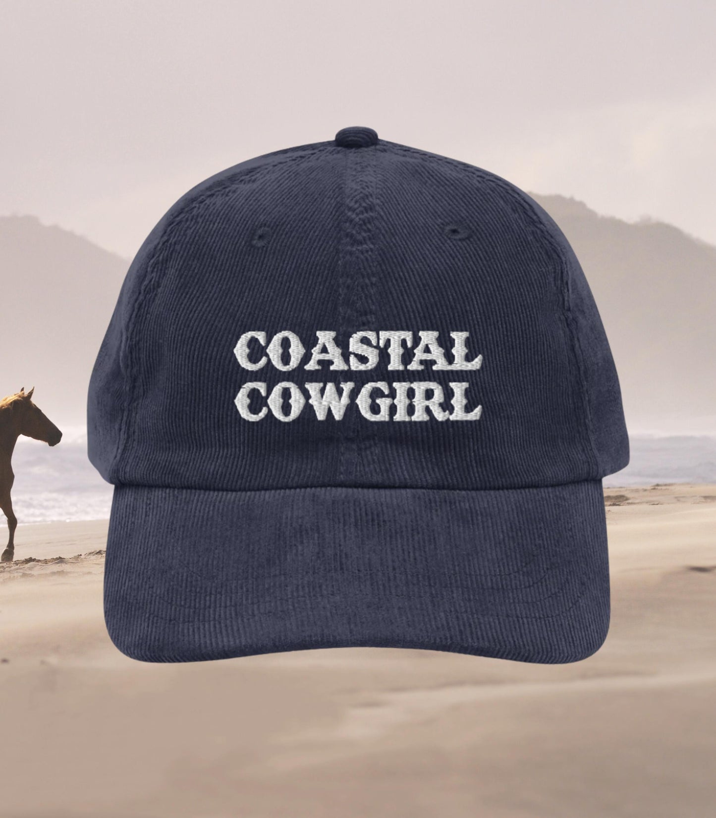 Coastal Cowgirl Embroidered Corduroy Dad Hat * Most Wanted Tyrant Western Romance Era Saddle Up Hootin Leads to Hollerin Trucker Cap