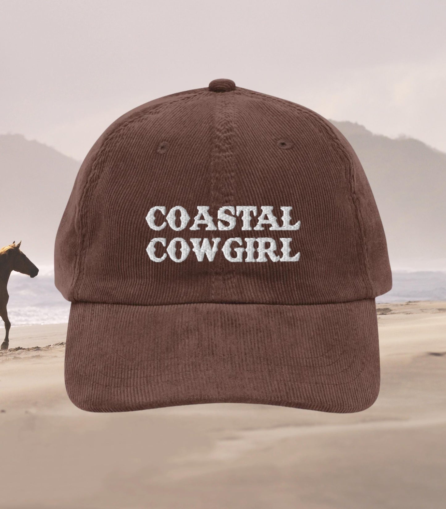 Coastal Cowgirl Embroidered Corduroy Dad Hat * Most Wanted Tyrant Western Romance Era Saddle Up Hootin Leads to Hollerin Trucker Cap
