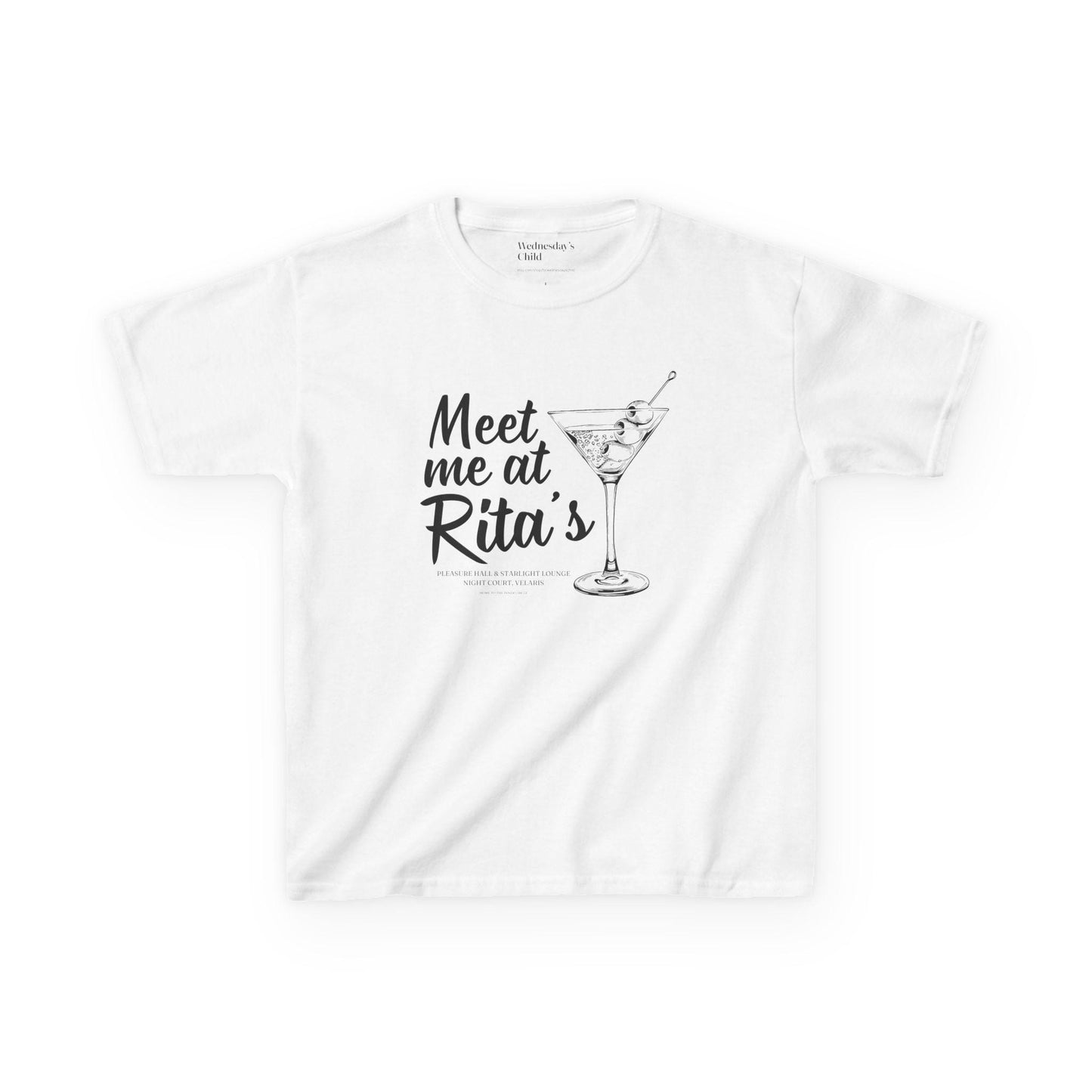 Meet me at Rita's Baby Tee * Starlight Lounge Velaris Night Court ACOTAR SJM Merch Fandom Reader Bookish Gift Feyre Rhysand Nesta romantasy