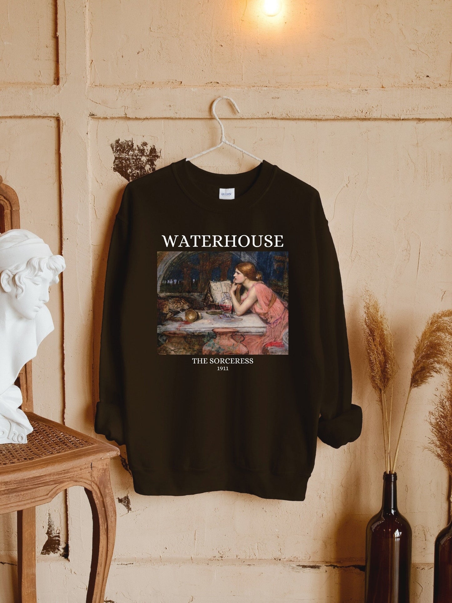 John William Waterhouse The Sorceress Circe Light Dark Academia Art History Sweatshirt Aesthetic Famous Painter Paintings Museum Exhibit