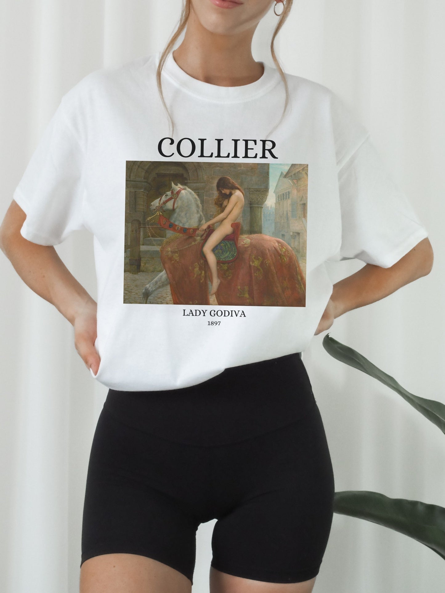 John Collier Lady Godiva Light Dark Academia Art History Tee Shirt Artsy Aesthetic Famous Painter Paintings Museum Exhibit Romanticism