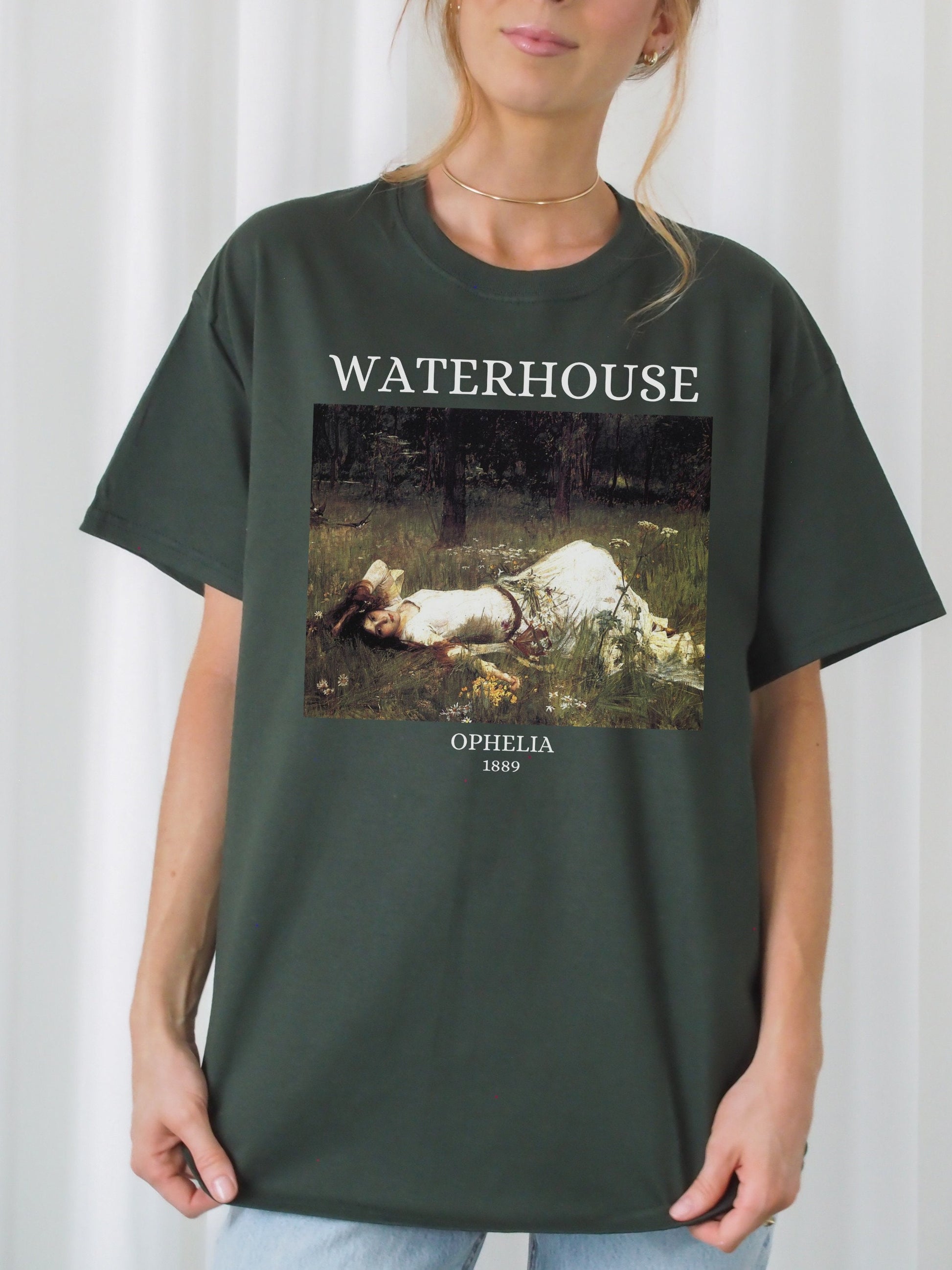 Ophelia Shakespeare Painting T-shirt * John William Waterhouse