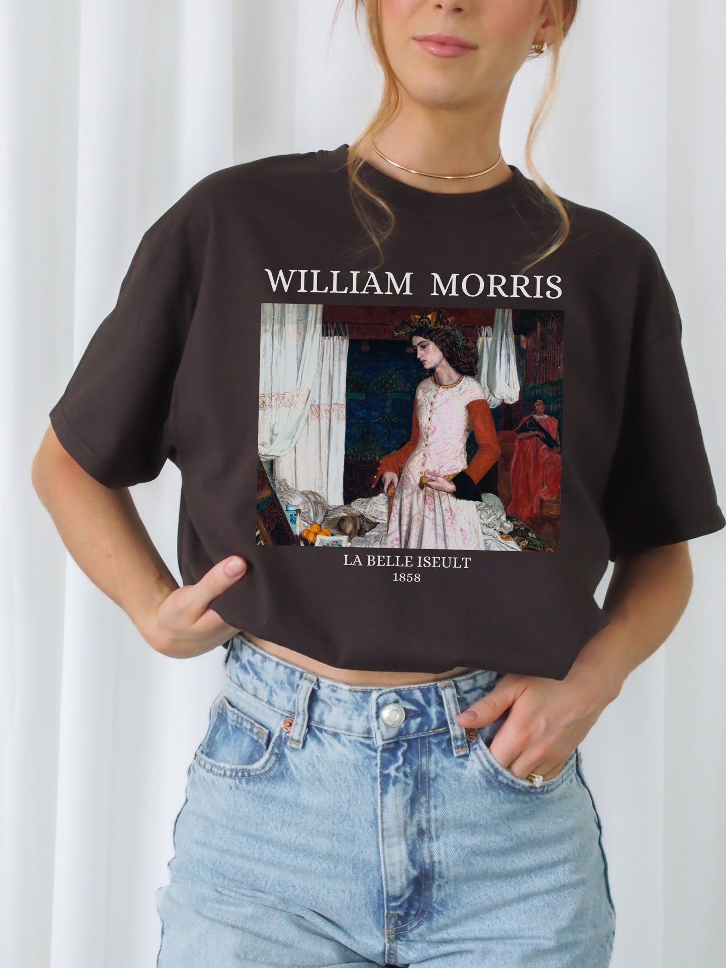 William Morris Tristan Isolde Light Dark Academia Classical Art History Artsy Aesthetic Tee Shirt Romanticism Art Lover Christmas Gift