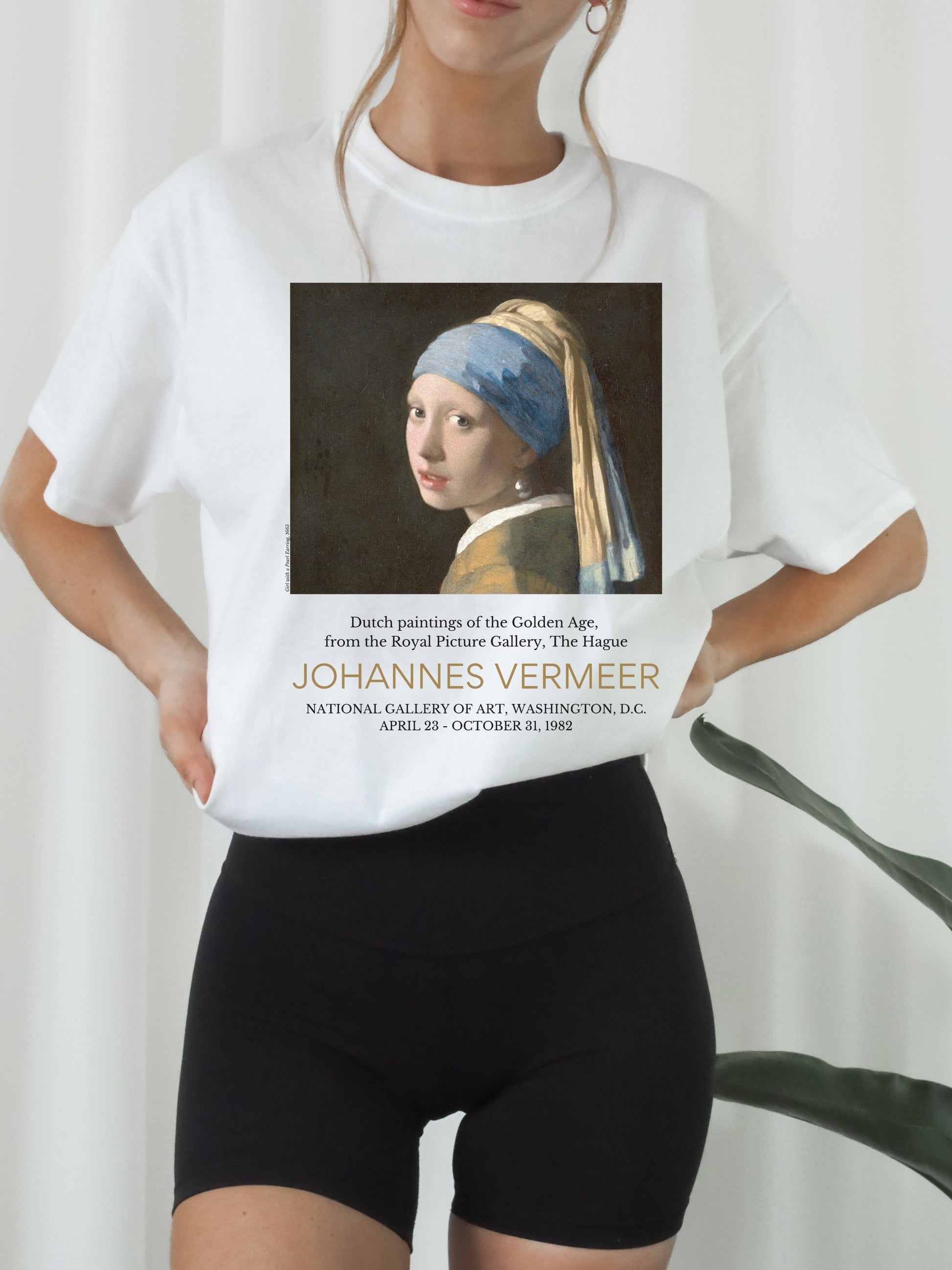 Johannes Vermeer Girl with a Pearl Earring Art History Dark Academia Aesthetic Tee Shirt Museum Exhibit Art Lover Gift